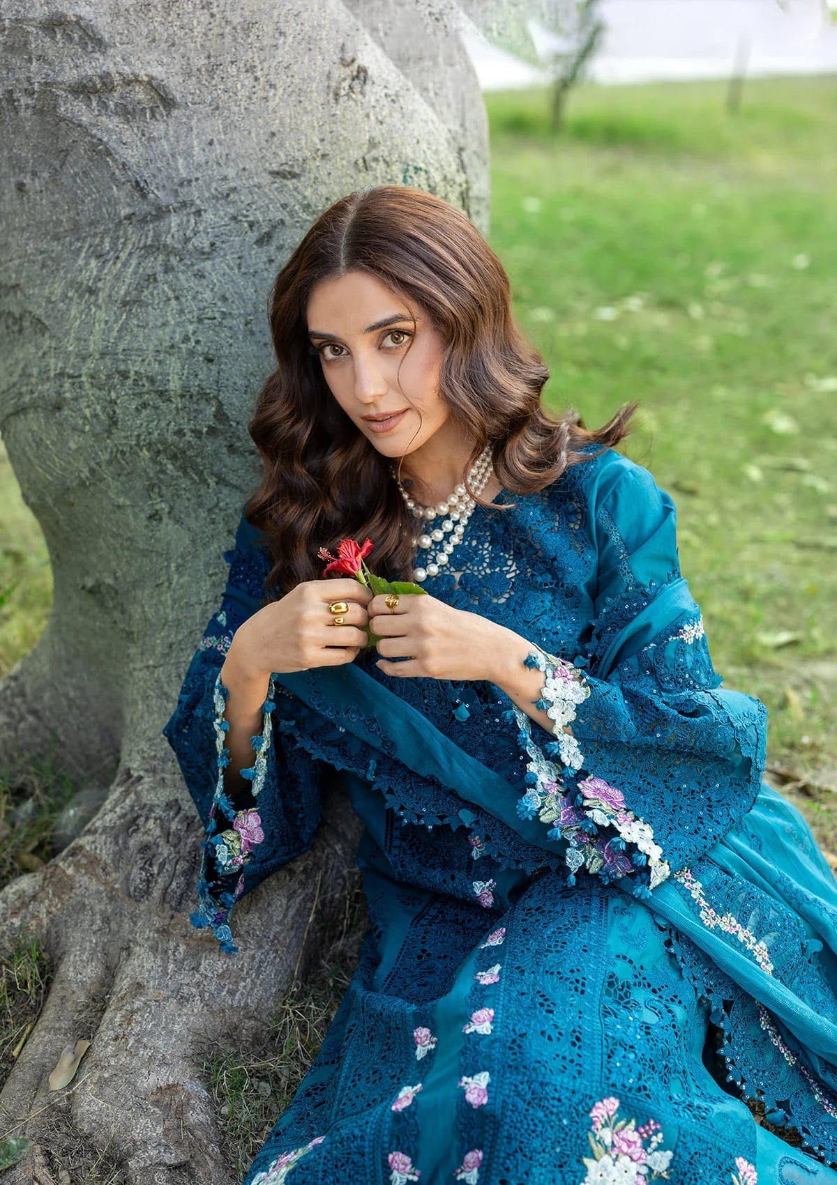 ELY-06 SAPPHIRE | Elaf Premium | Luxury Lawn Collection Unstitched 2026