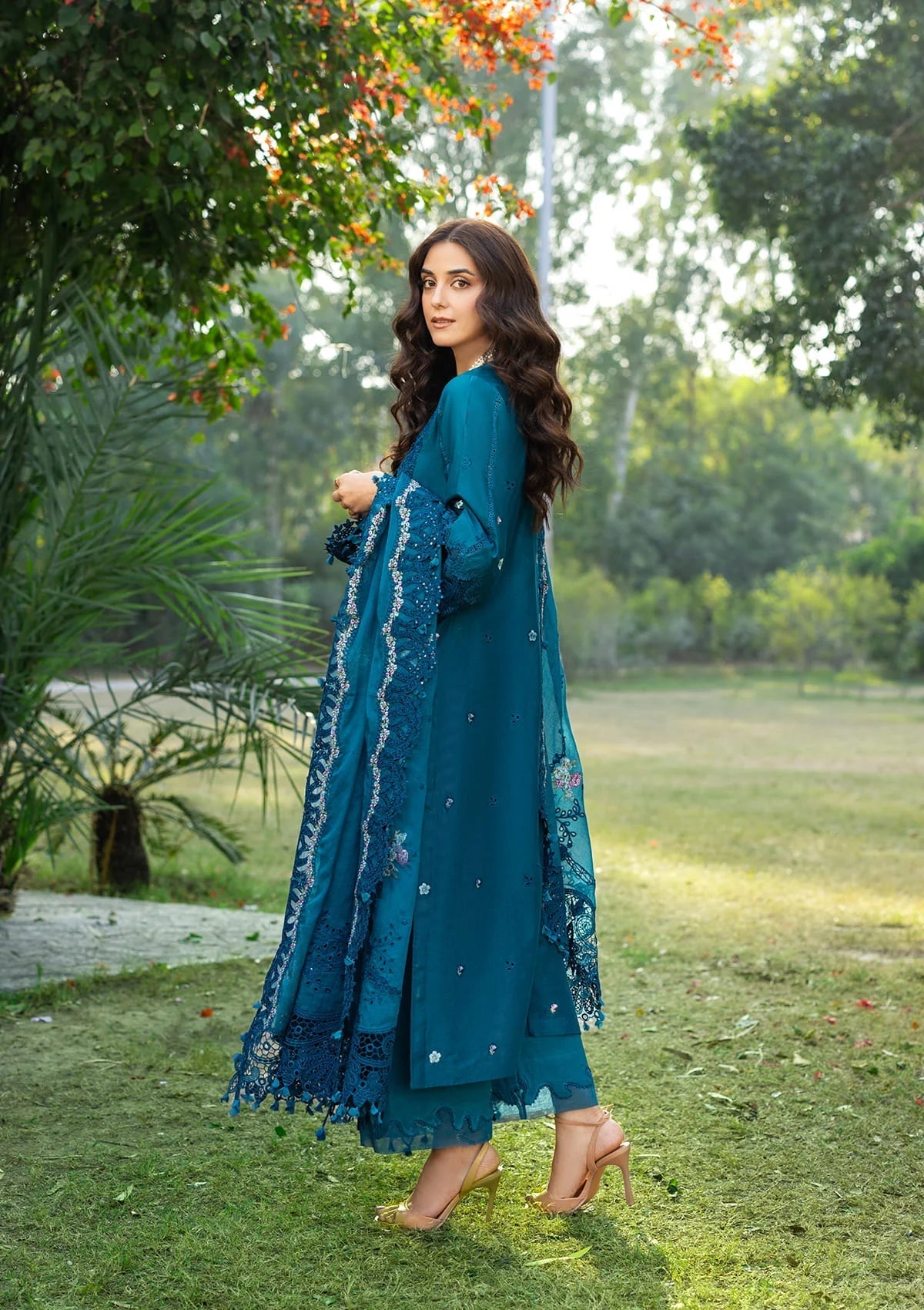 ELY-06 SAPPHIRE | Elaf Premium | Luxury Lawn Collection Unstitched 2026