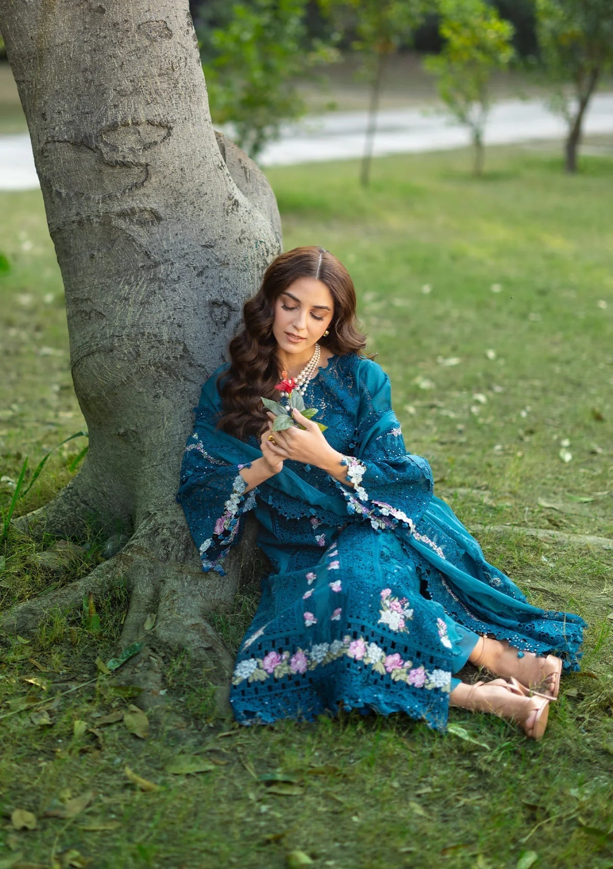 ELY-06 SAPPHIRE | Elaf Premium | Luxury Lawn Collection Unstitched 2026