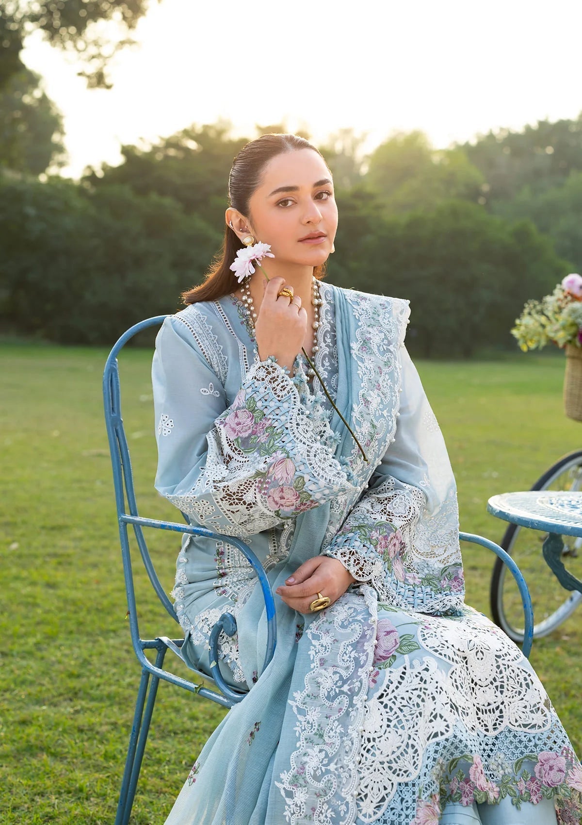 ELY-07 MORNIG DRIZZLE | Elaf Premium | Luxury Lawn Collection Unstitched 2026