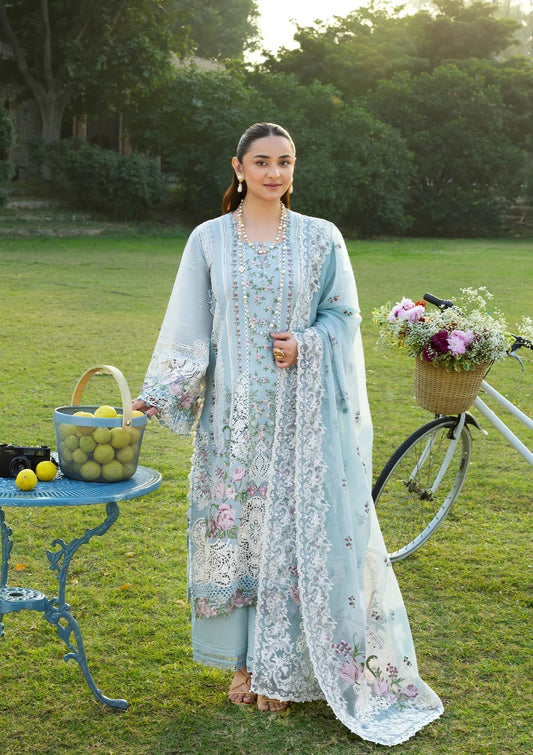 ELY-07 MORNIG DRIZZLE | Elaf Premium | Luxury Lawn Collection Unstitched 2026