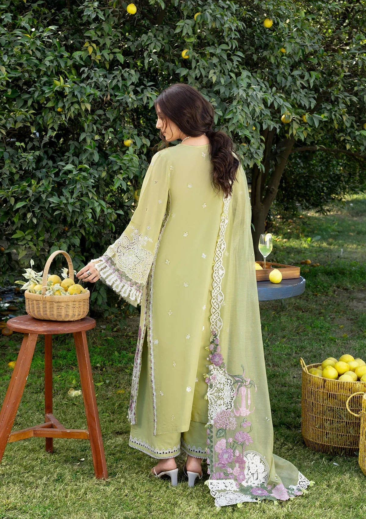 ELY-08 PISTACHIA | Elaf Premium | Luxury Lawn Collection Unstitched 2026