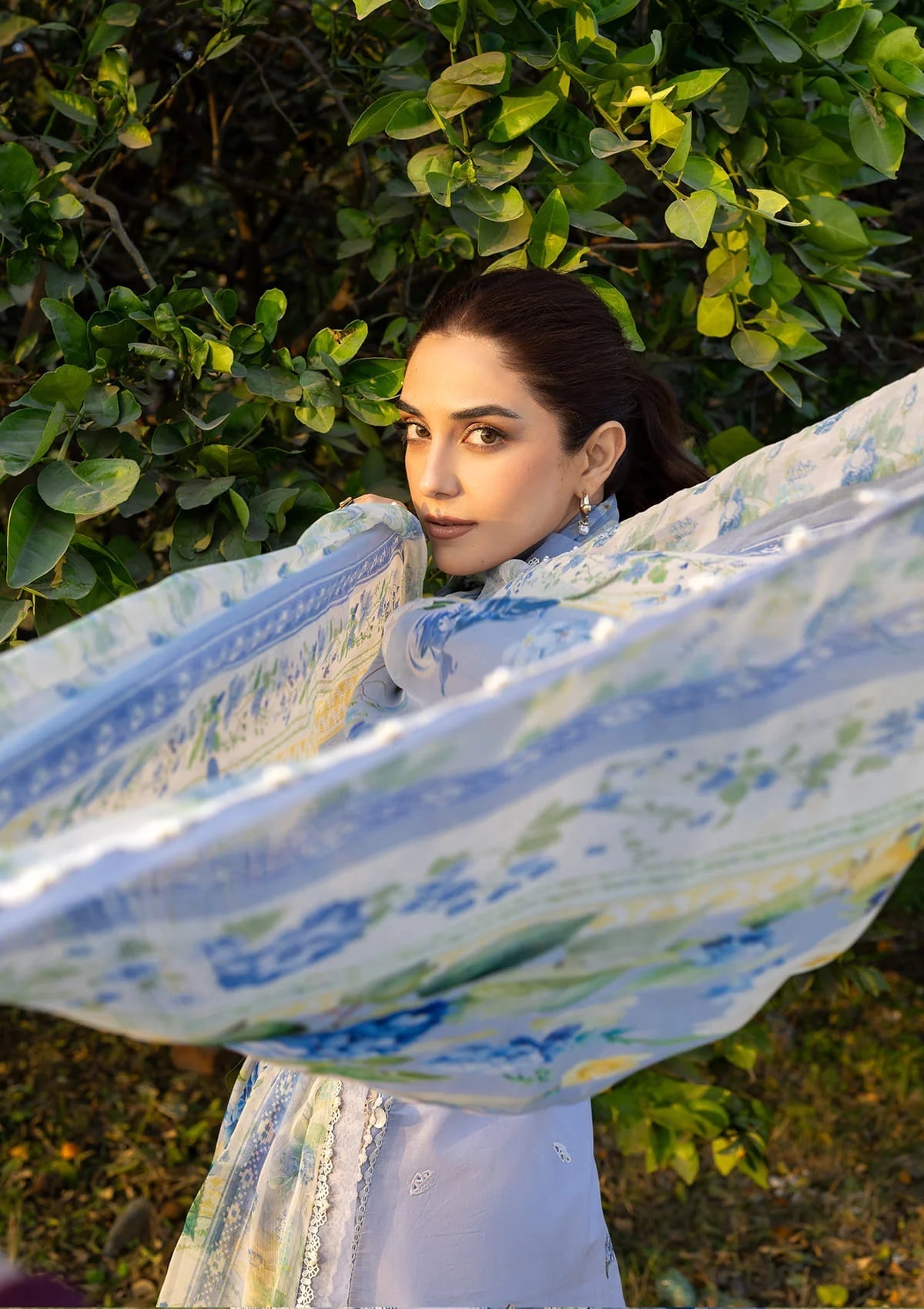 ELY-12 SKY BLISS | Elaf Premium | Luxury Lawn Collection Unstitched 2026