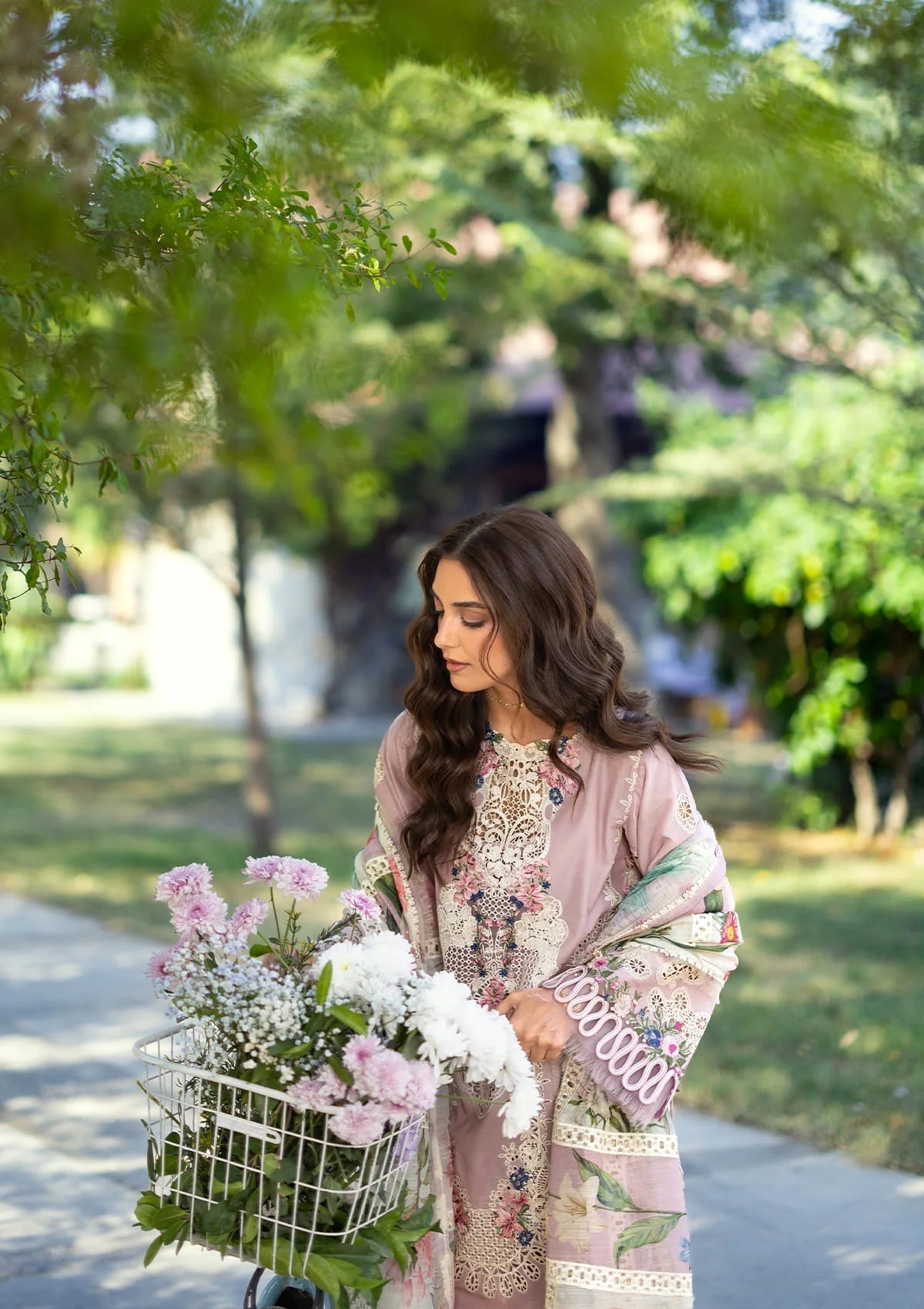 ELY-01A MAISON PINK | Elaf Premium | Luxury Lawn Collection Unstitched 2026