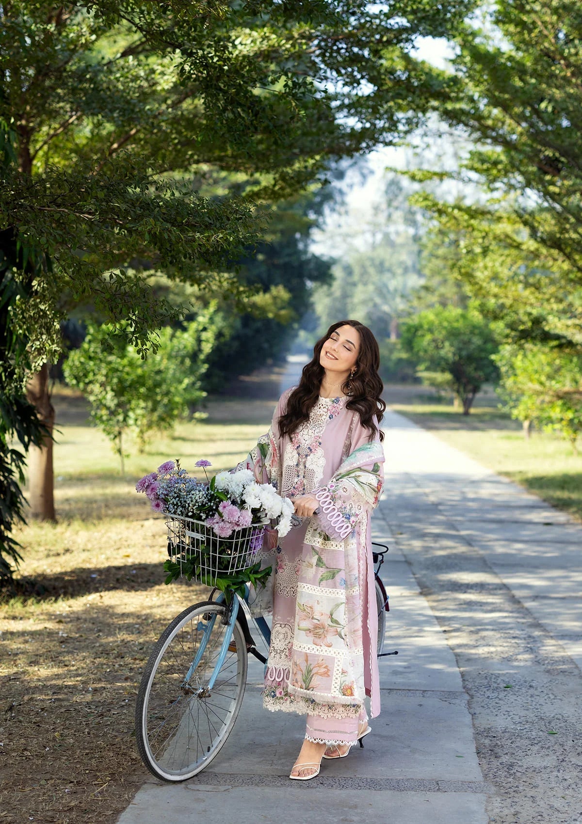 ELY-01A MAISON PINK | Elaf Premium | Luxury Lawn Collection Unstitched 2026