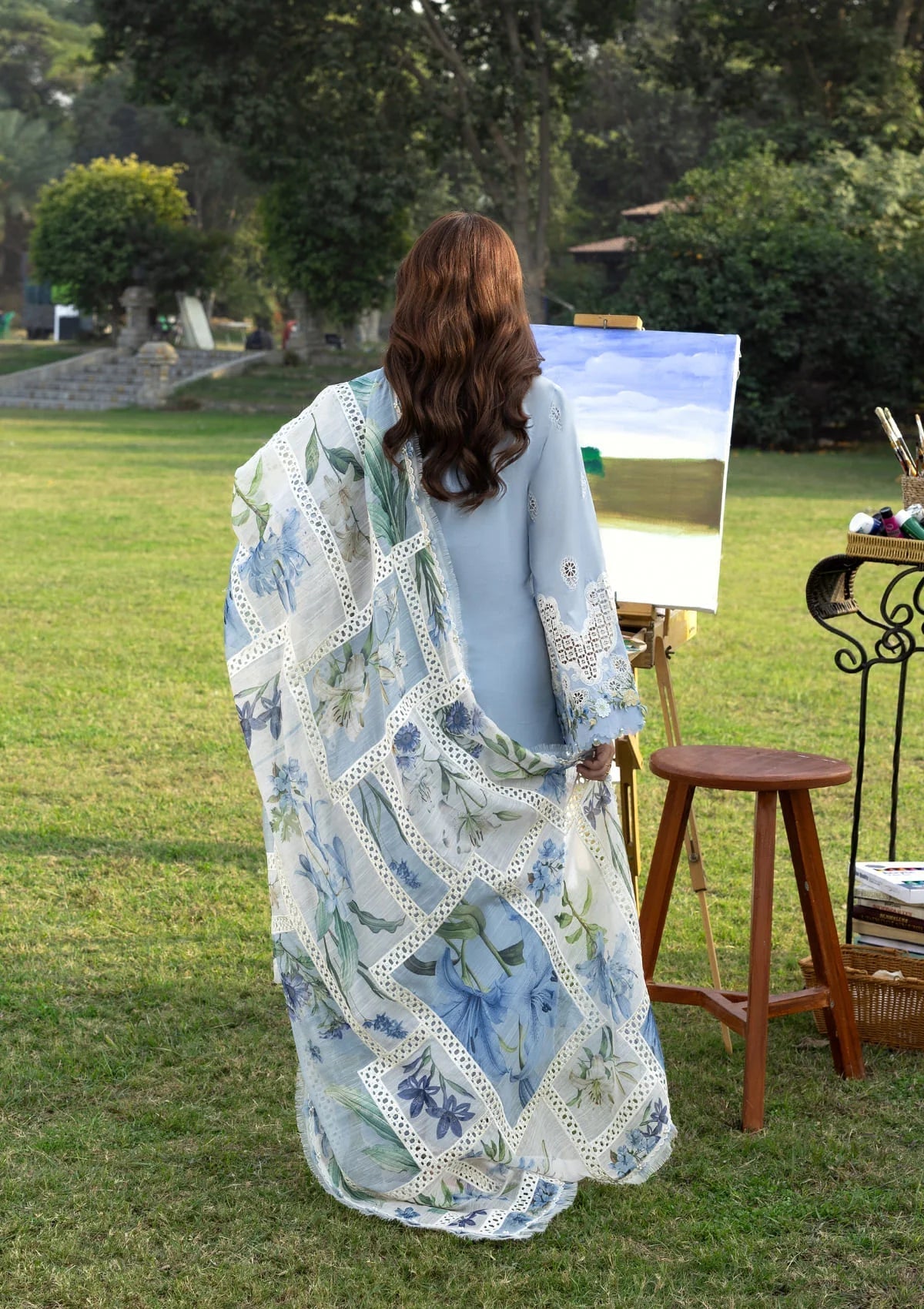 ELY-01B SERENITY | Elaf Premium | Luxury Lawn Collection Unstitched 2026