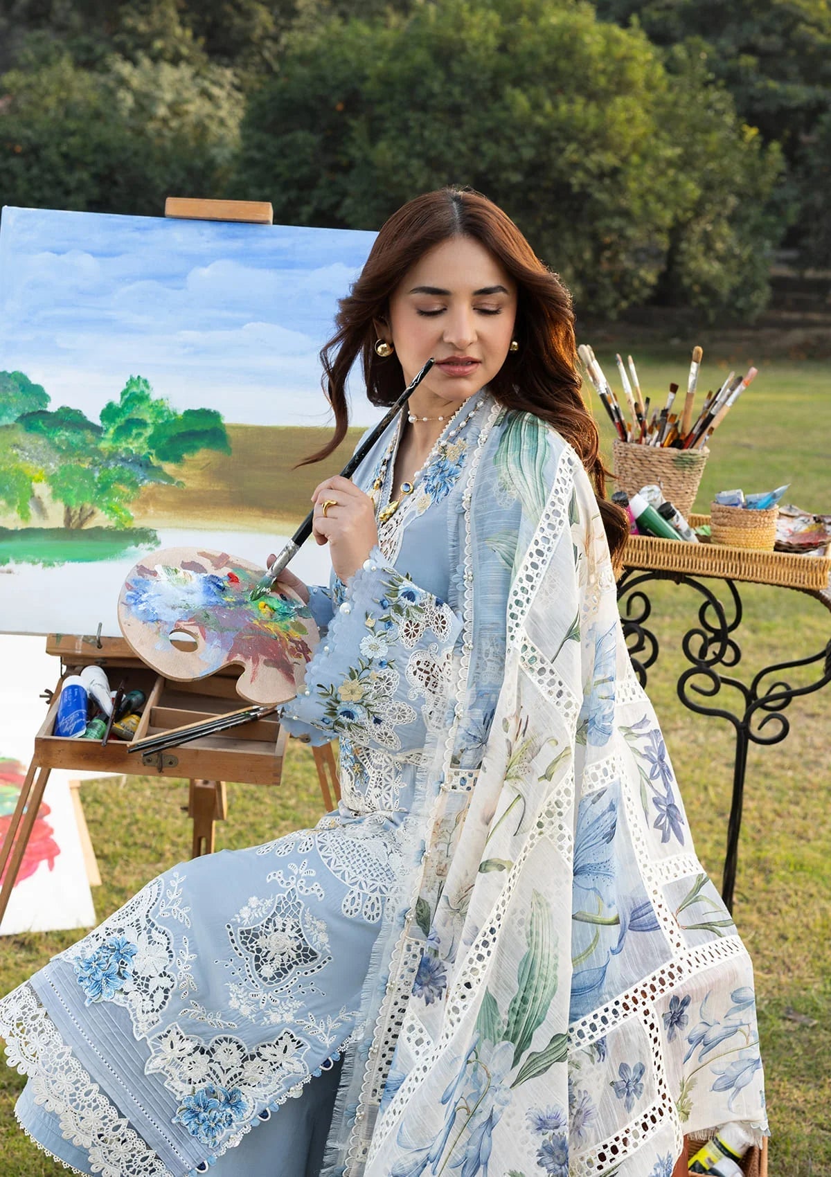 ELY-01B SERENITY | Elaf Premium | Luxury Lawn Collection Unstitched 2026