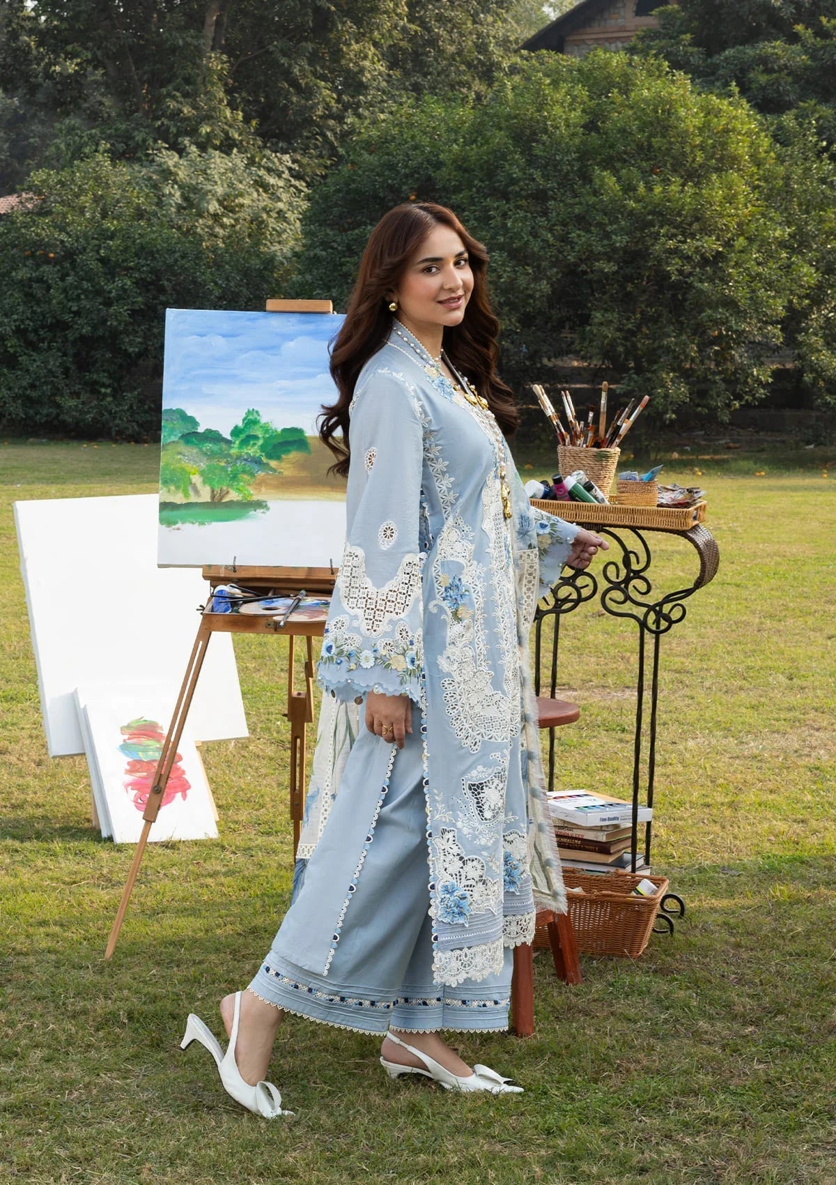 ELY-01B SERENITY | Elaf Premium | Luxury Lawn Collection Unstitched 2026