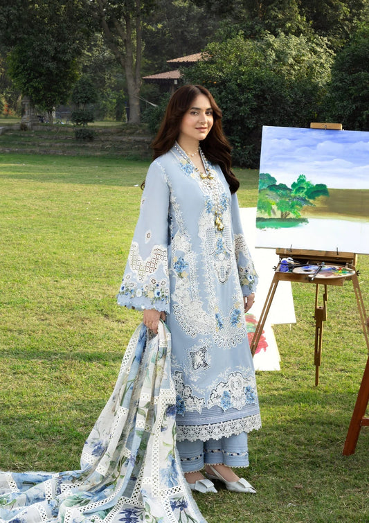 ELY-01B SERENITY | Elaf Premium | Luxury Lawn Collection Unstitched 2026