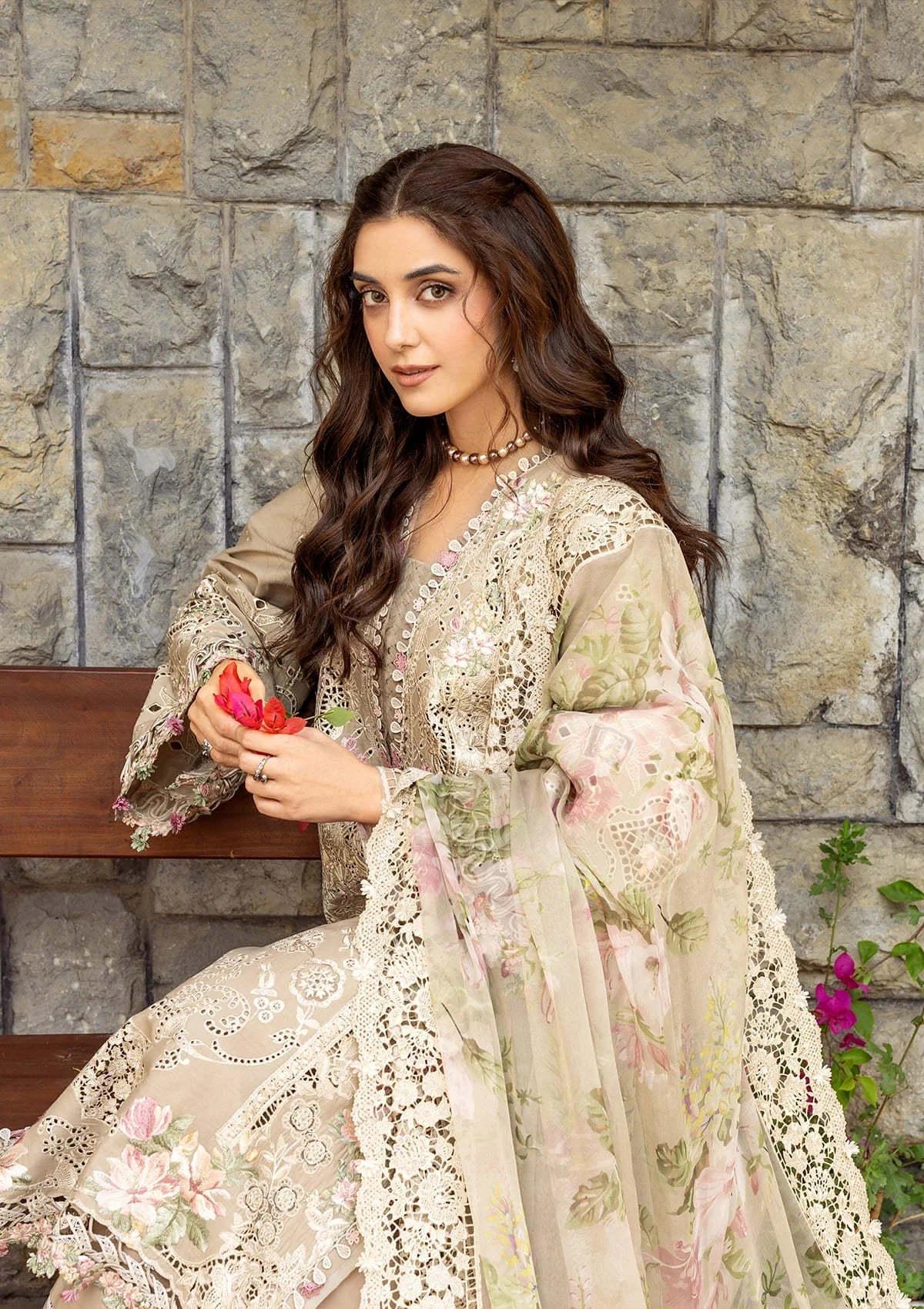 ELY-02A CAMELLIA | Elaf Premium | Luxury Lawn Collection Unstitched 2026