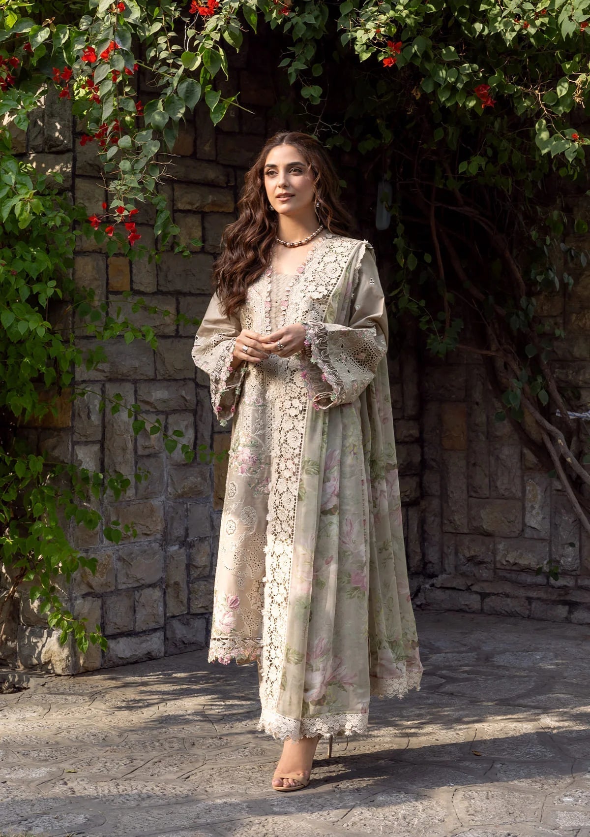 ELY-02A CAMELLIA | Elaf Premium | Luxury Lawn Collection Unstitched 2026