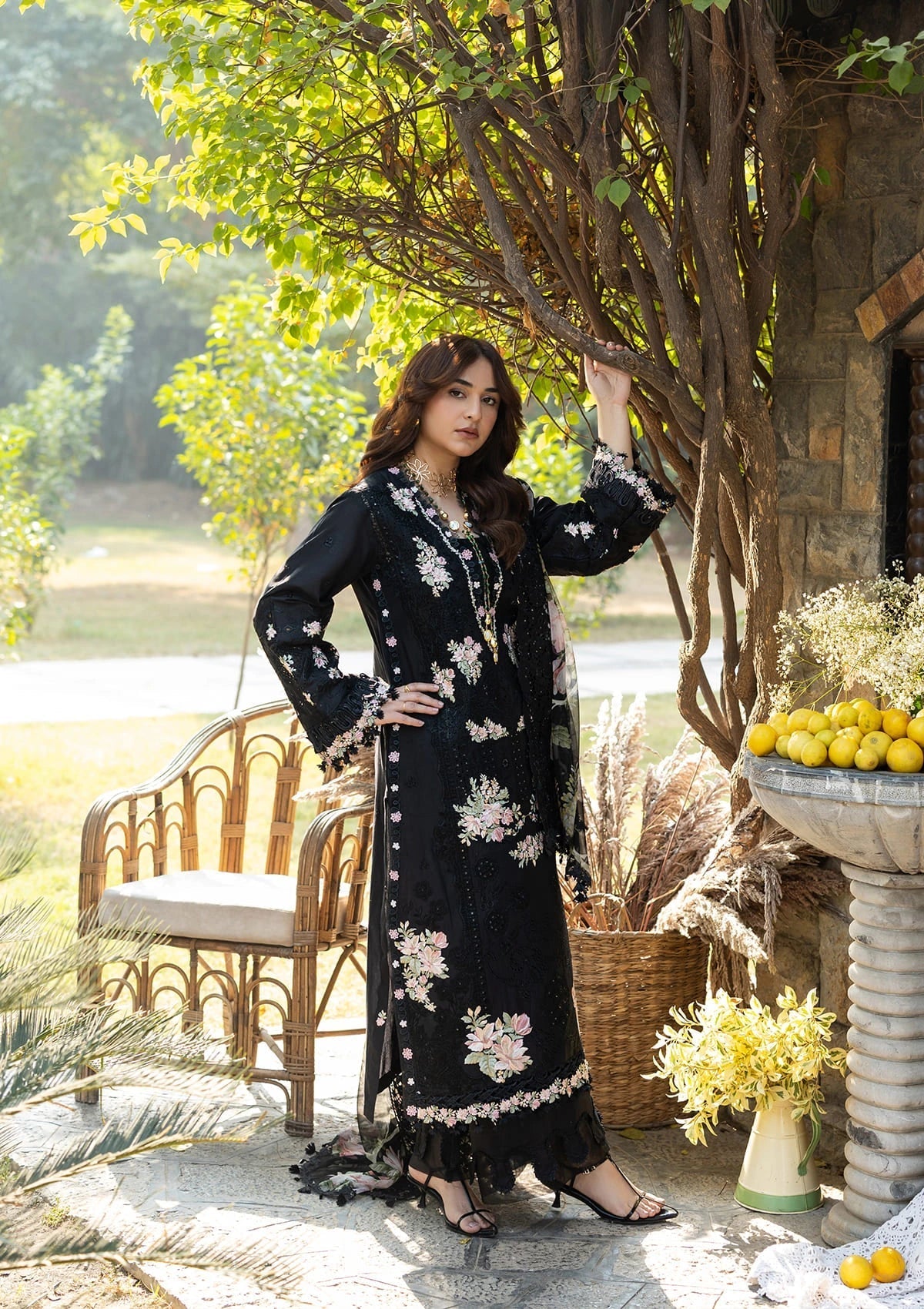 ELY-02B MIDNIGHT | Elaf Premium | Luxury Lawn Collection Unstitched 2026