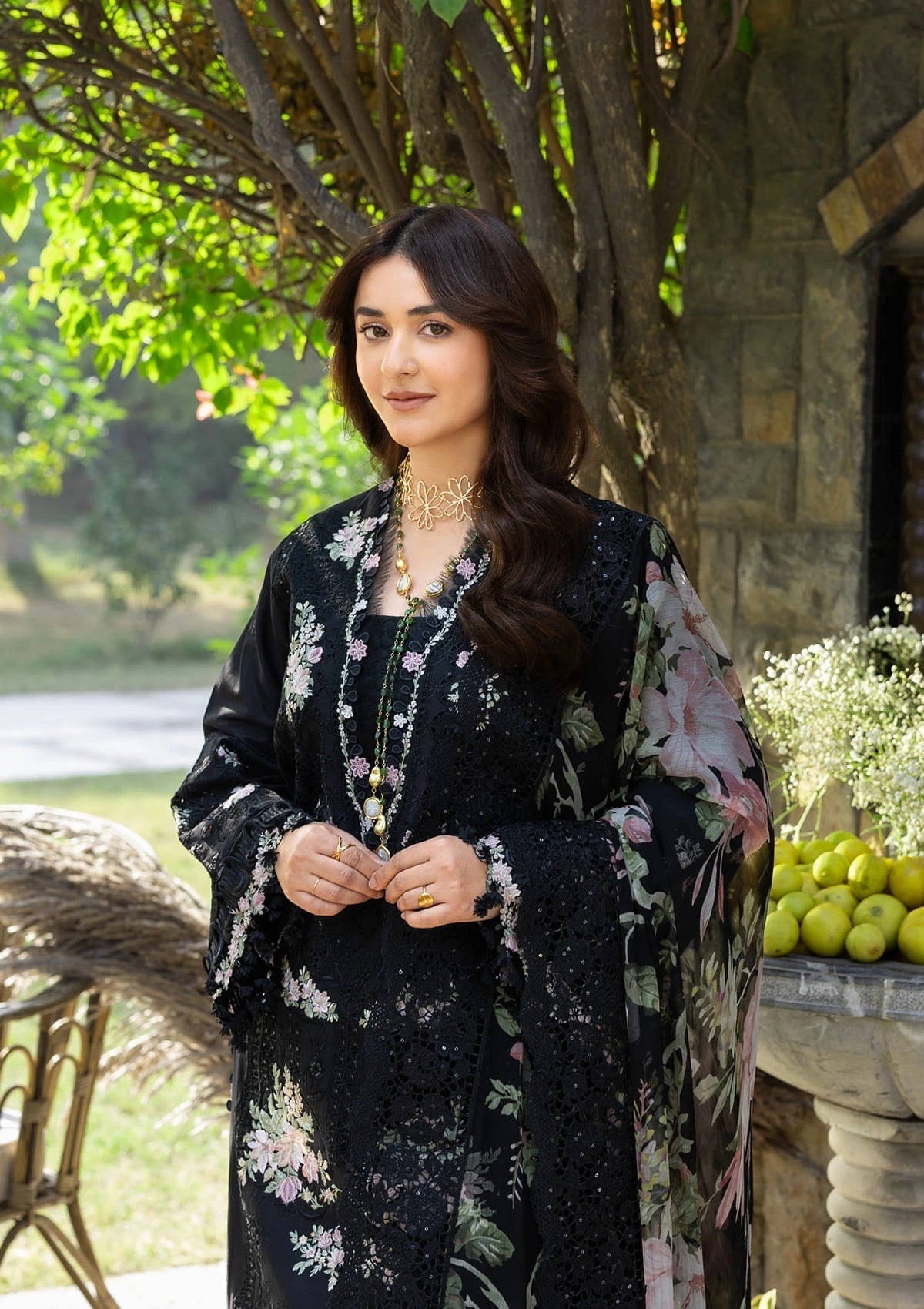 ELY-02B MIDNIGHT | Elaf Premium | Luxury Lawn Collection Unstitched 2026