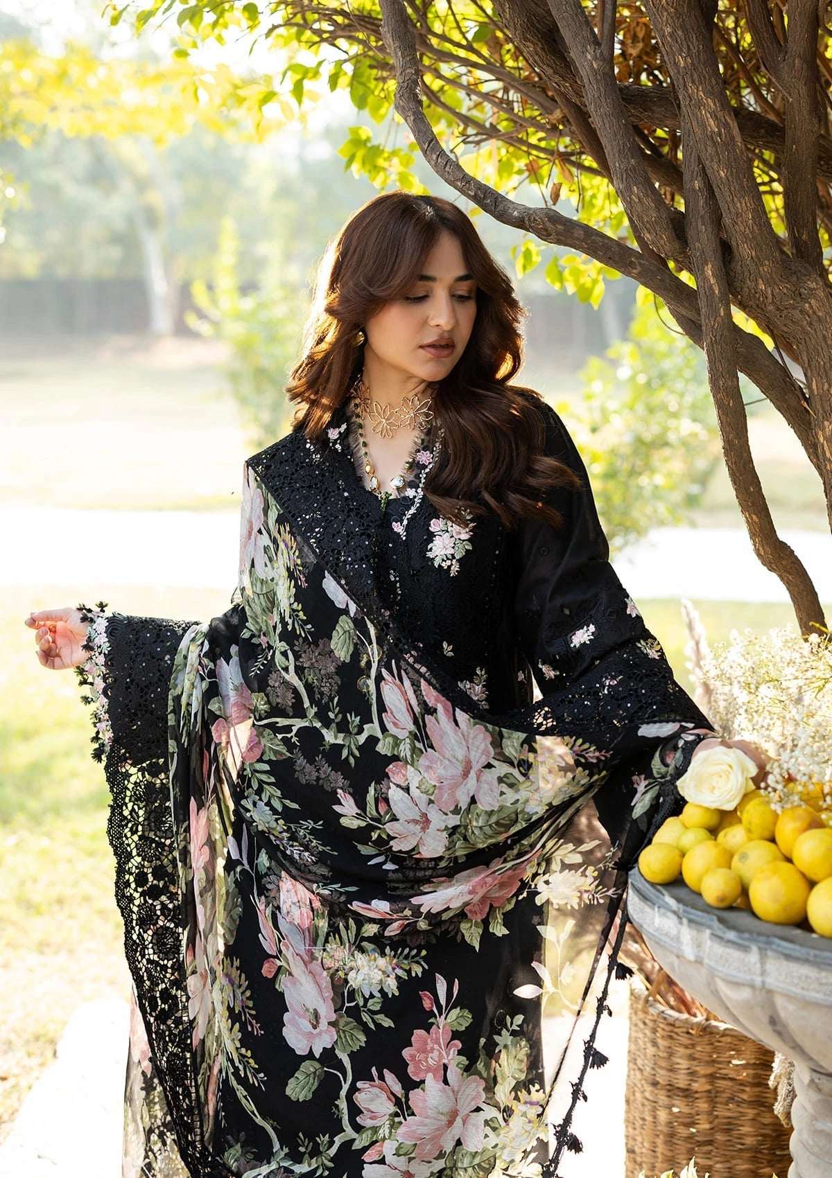 ELY-02B MIDNIGHT | Elaf Premium | Luxury Lawn Collection Unstitched 2026