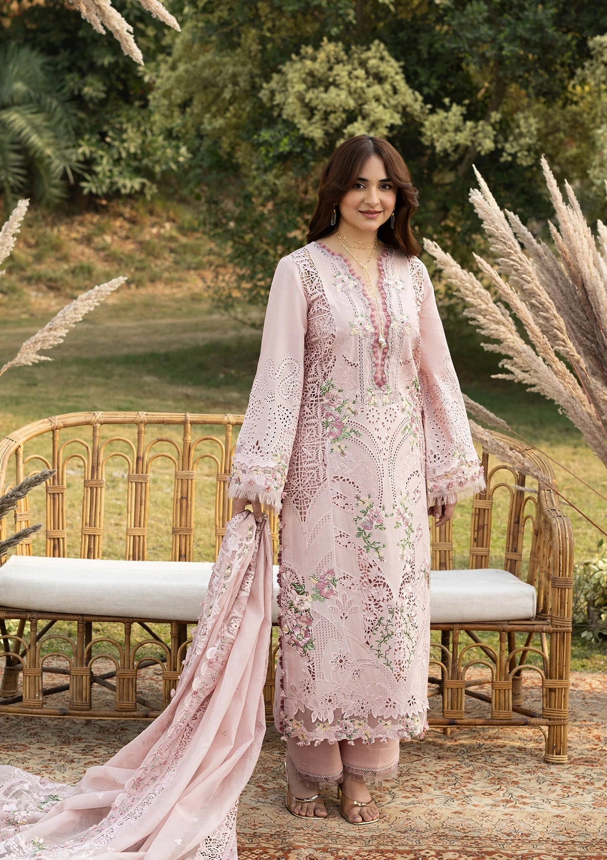 ELY-04A BLOOMING | Elaf Premium | Luxury Lawn Collection Unstitched 2026