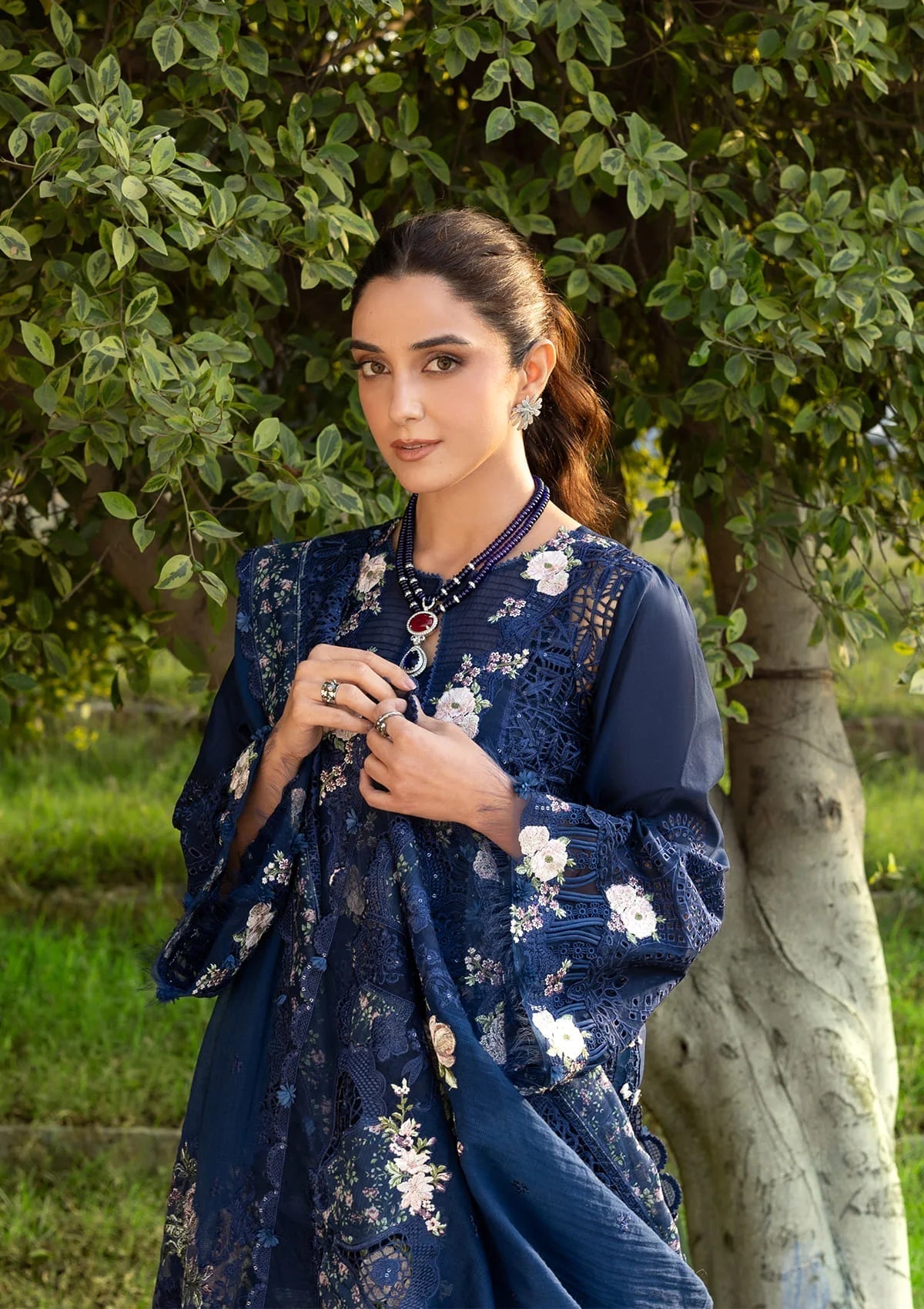 ELY-04B BLUE BELLE | Elaf Premium | Luxury Lawn Collection Unstitched 2026