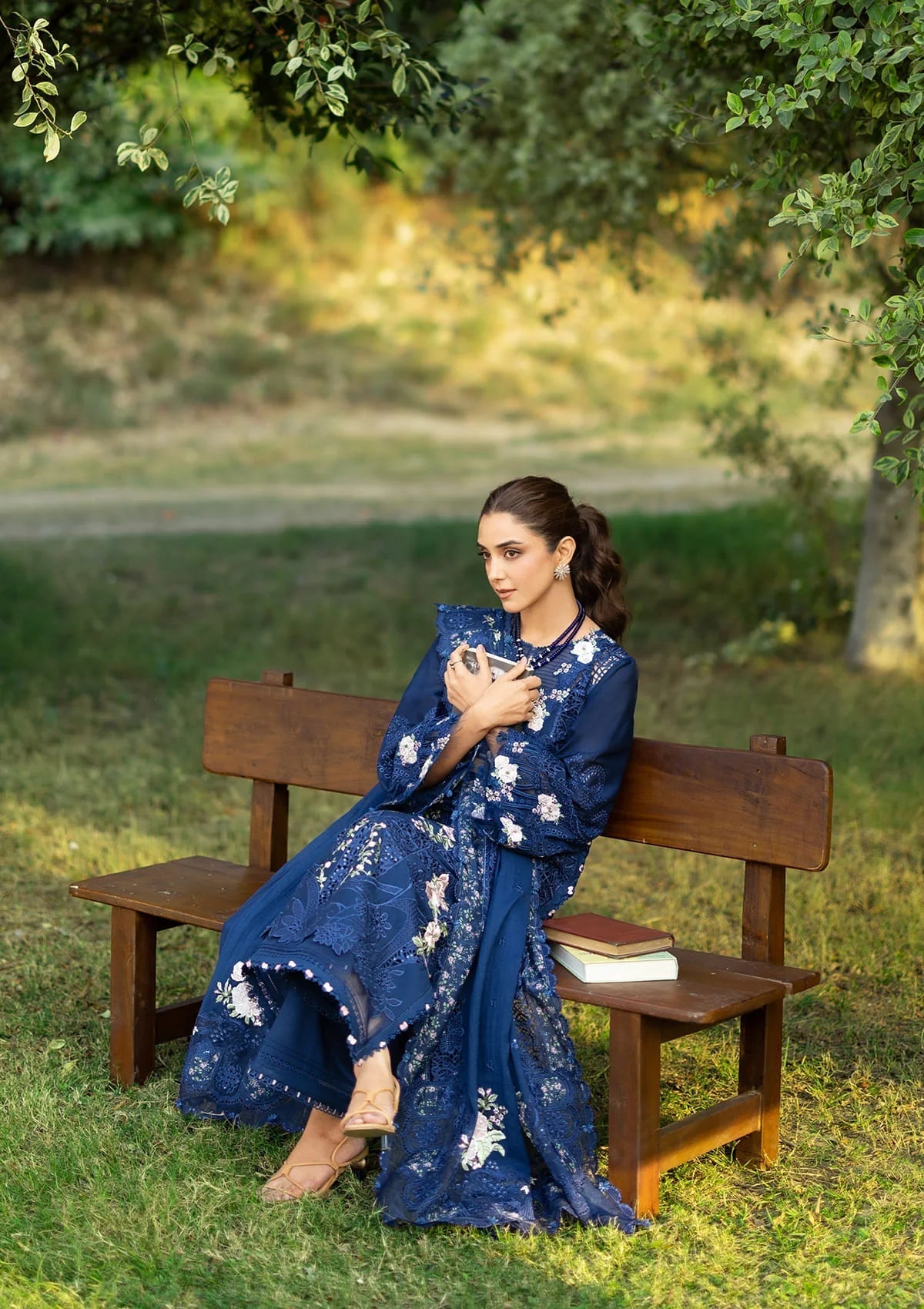 ELY-04B BLUE BELLE | Elaf Premium | Luxury Lawn Collection Unstitched 2026