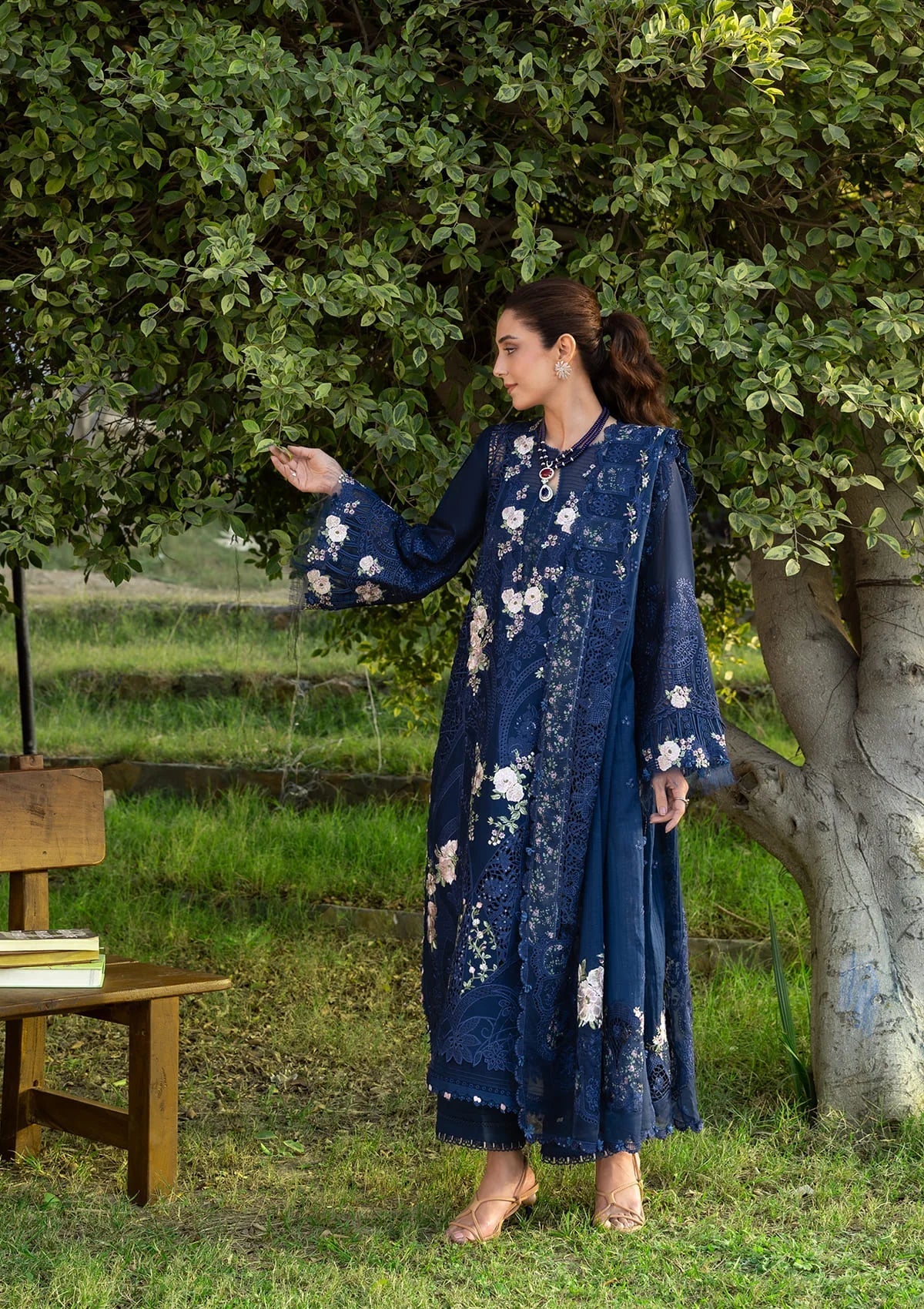 ELY-04B BLUE BELLE | Elaf Premium | Luxury Lawn Collection Unstitched 2026