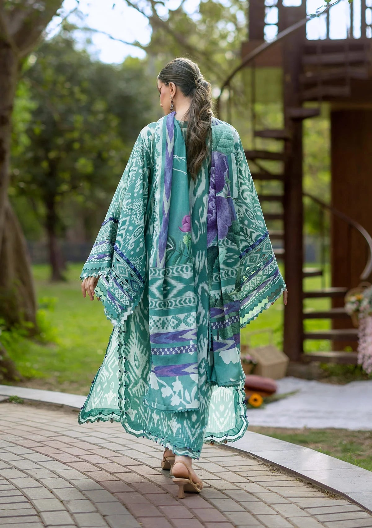EPB-1A NIA MARE | Elaf Premium  | Bridgerton Prints Lawn Collection 2026