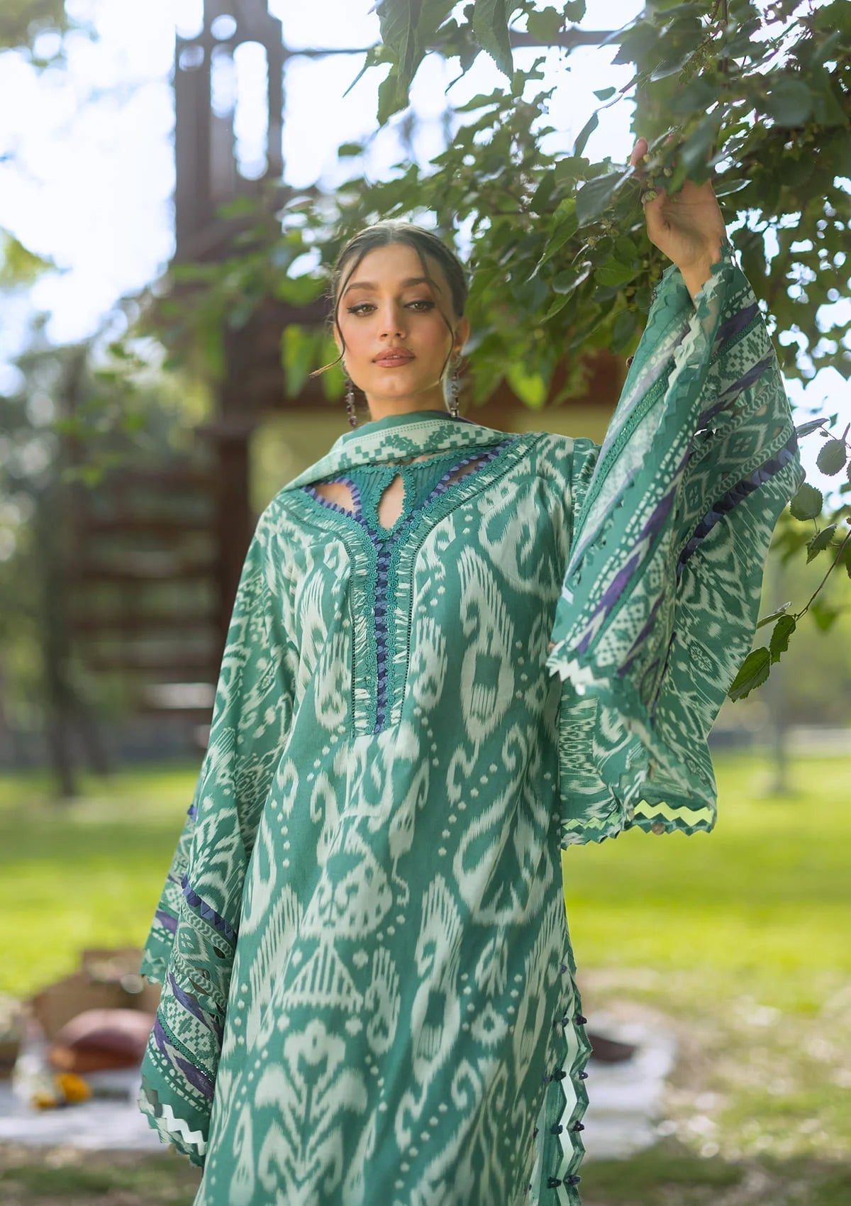 EPB-1A NIA MARE | Elaf Premium  | Bridgerton Prints Lawn Collection 2026