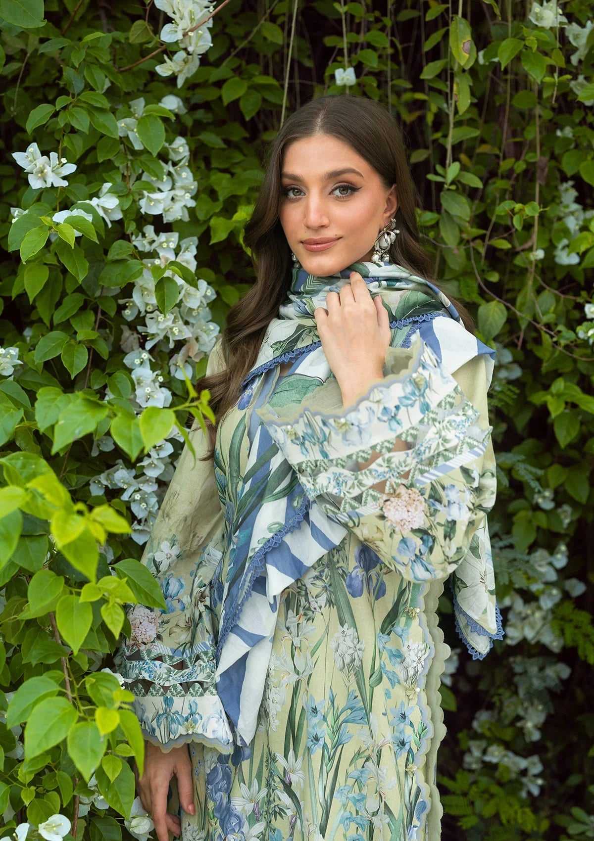 EPB-2A GARDEN AFFAIR | Elaf Premium  | Bridgerton Prints Lawn Collection 2026