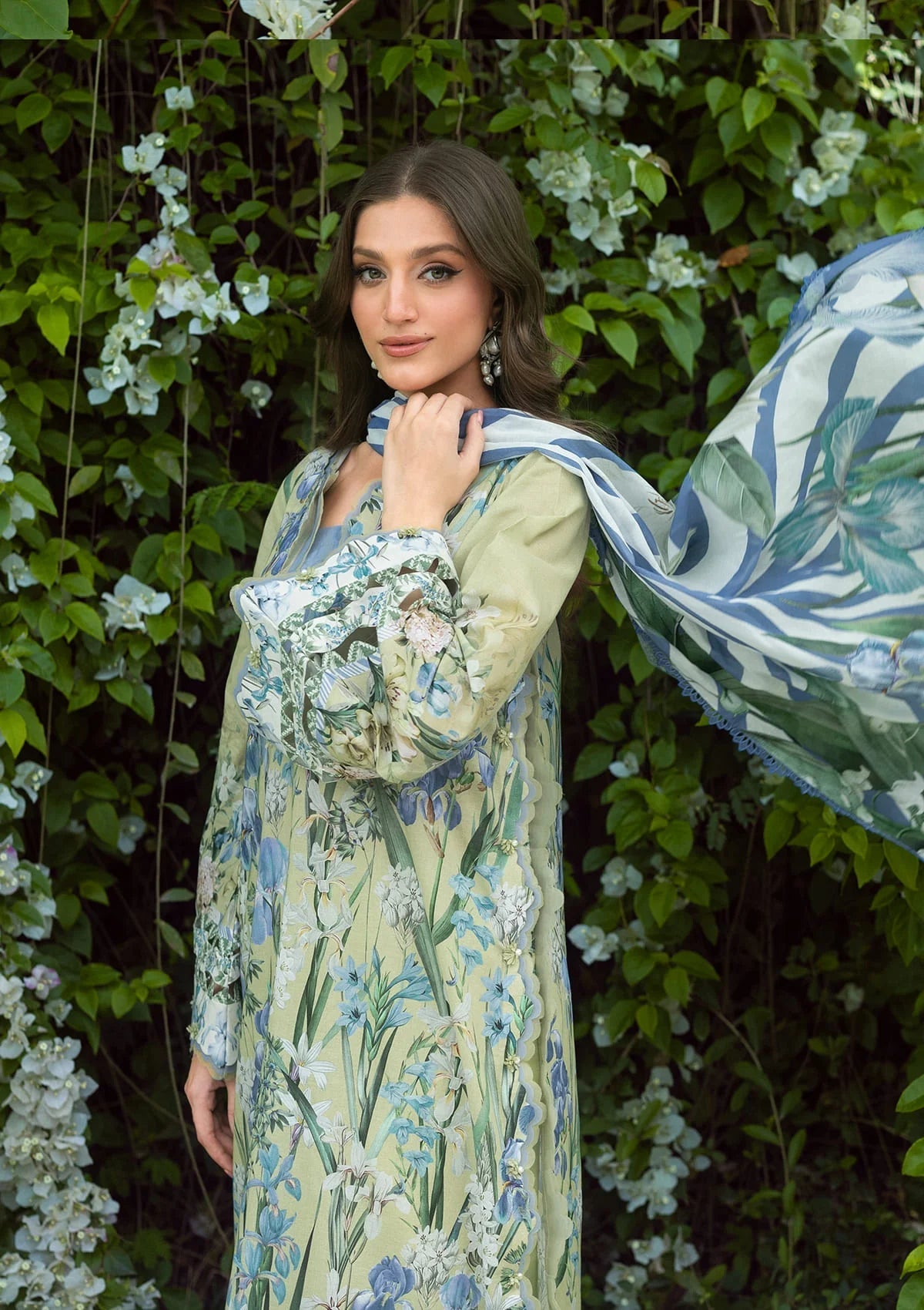 EPB-2A GARDEN AFFAIR | Elaf Premium  | Bridgerton Prints Lawn Collection 2026