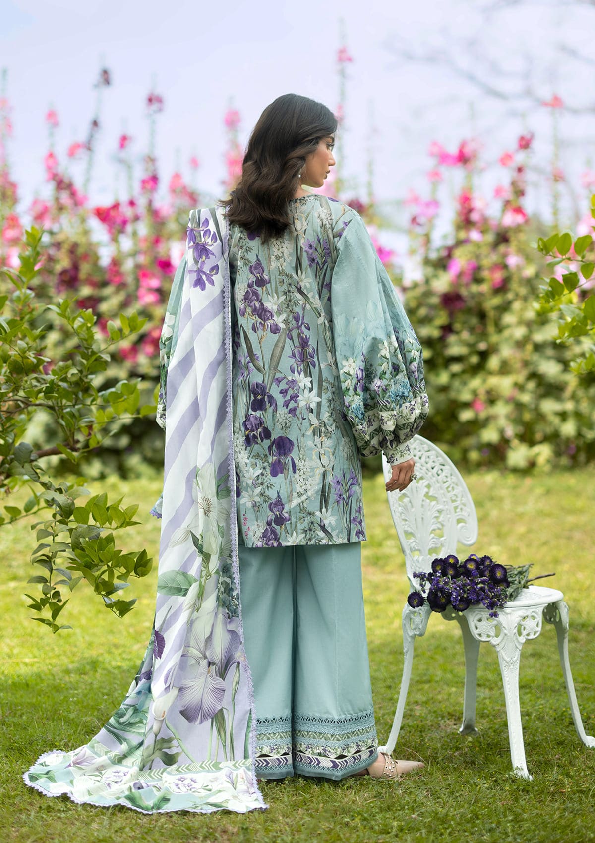 EPB-2B LADY EVER | Elaf Premium  | Bridgerton Prints Lawn Collection 2026