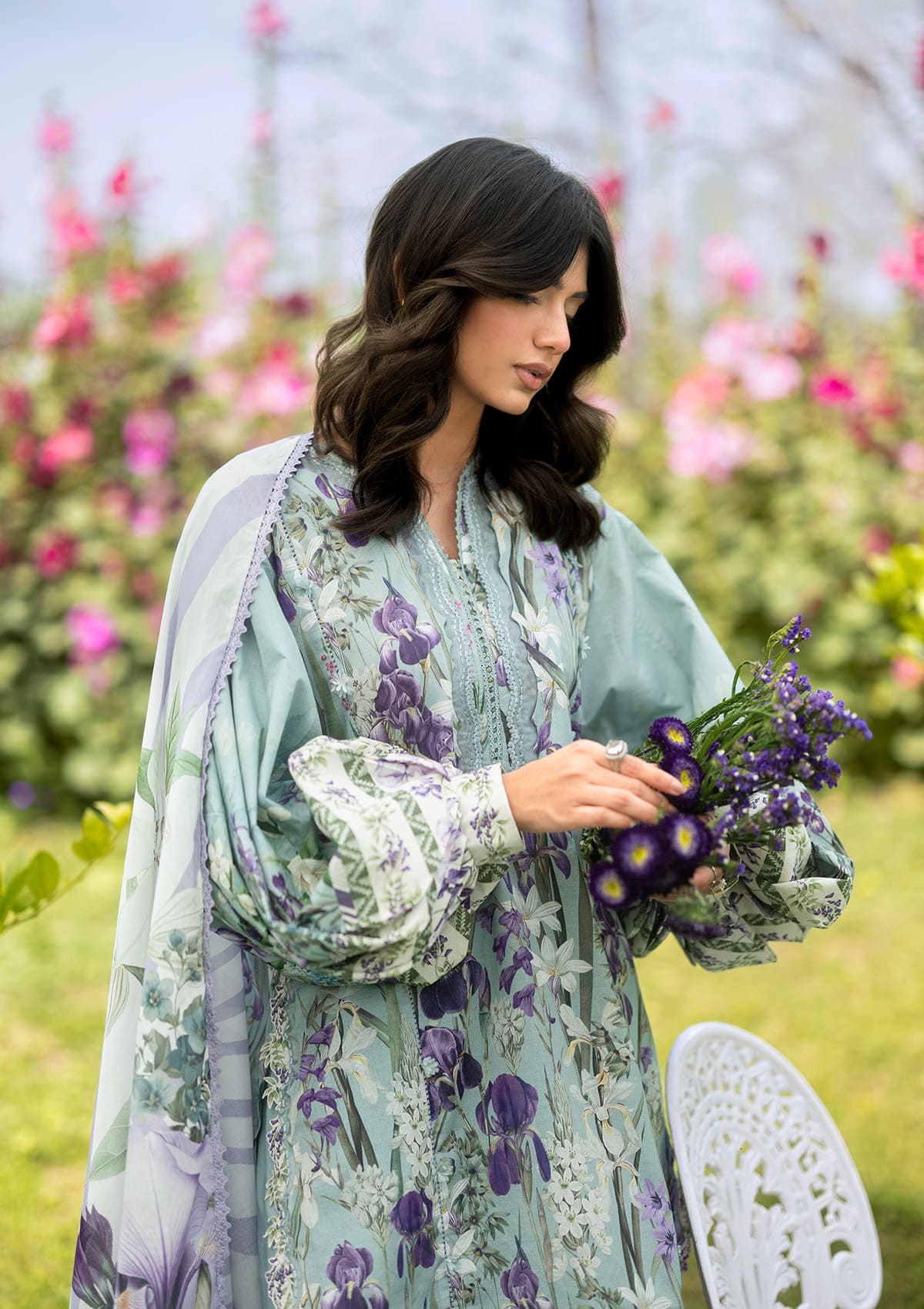 EPB-2B LADY EVER | Elaf Premium  | Bridgerton Prints Lawn Collection 2026