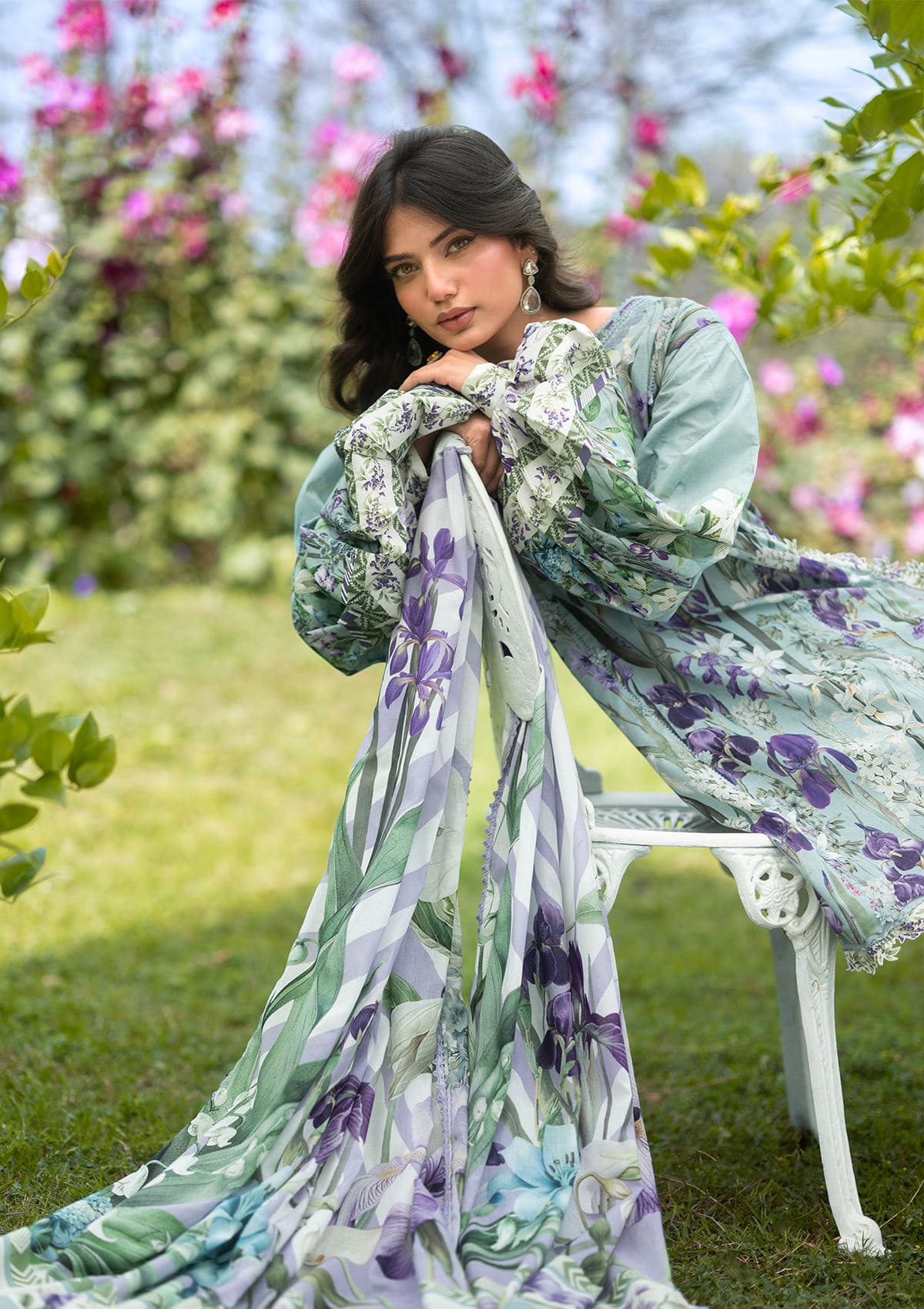 EPB-2B LADY EVER | Elaf Premium  | Bridgerton Prints Lawn Collection 2026