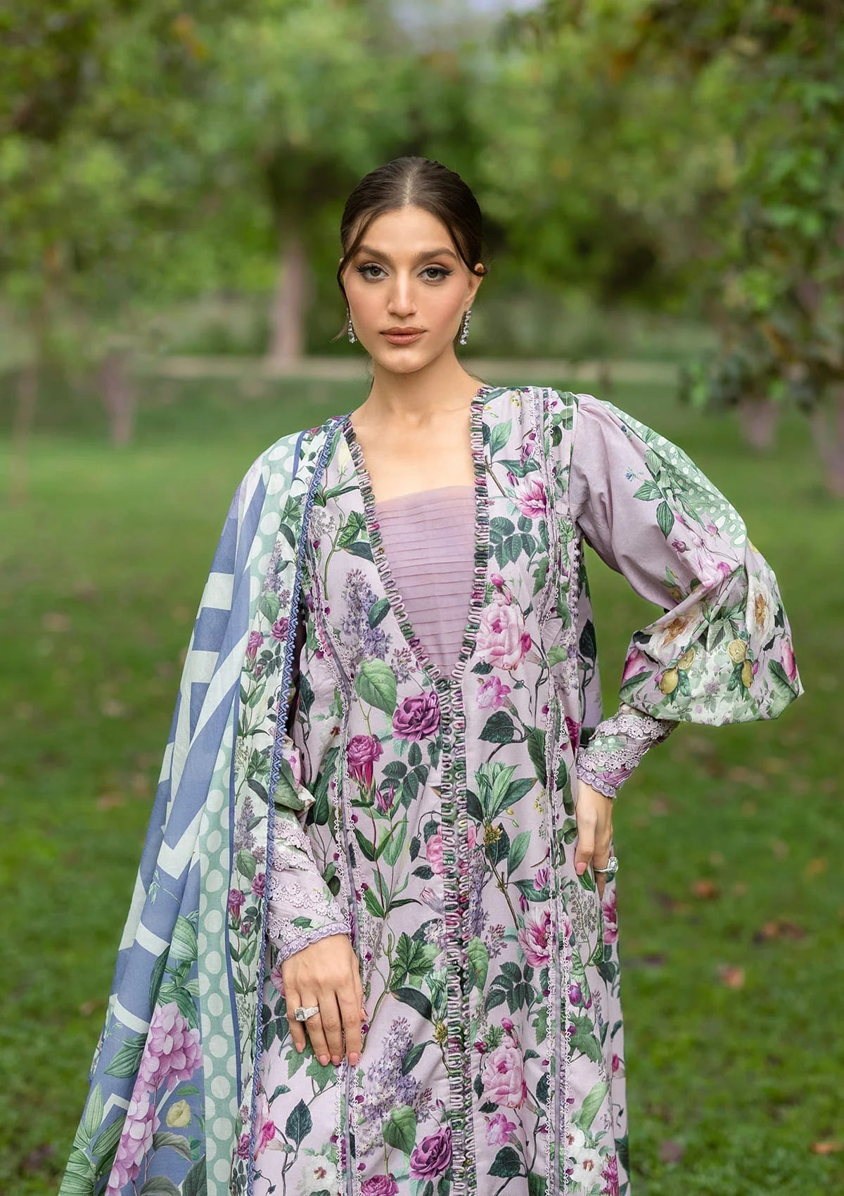 EPB-3A ELVIRA | Elaf Premium  | Bridgerton Prints Lawn Collection 2026