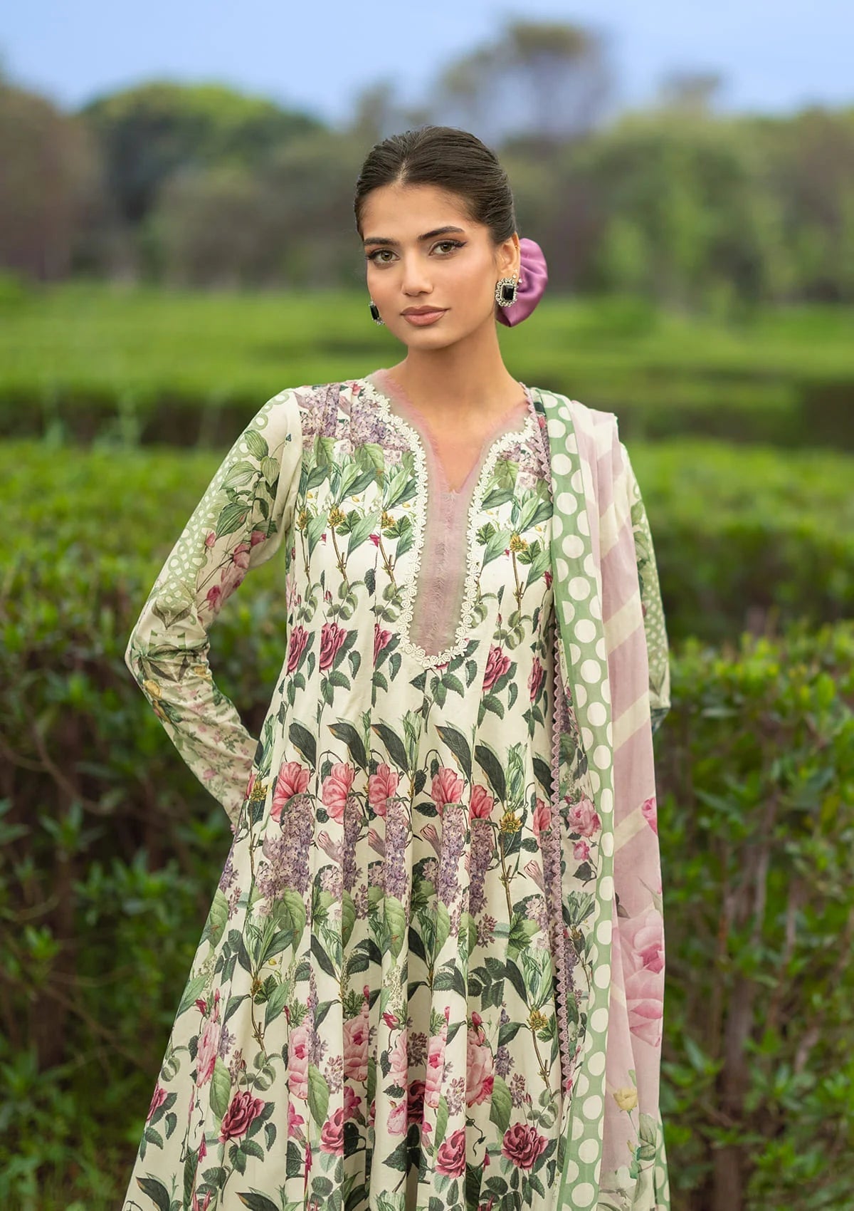 EPB-3B PETALINE | Elaf Premium  | Bridgerton Prints Lawn Collection 2026