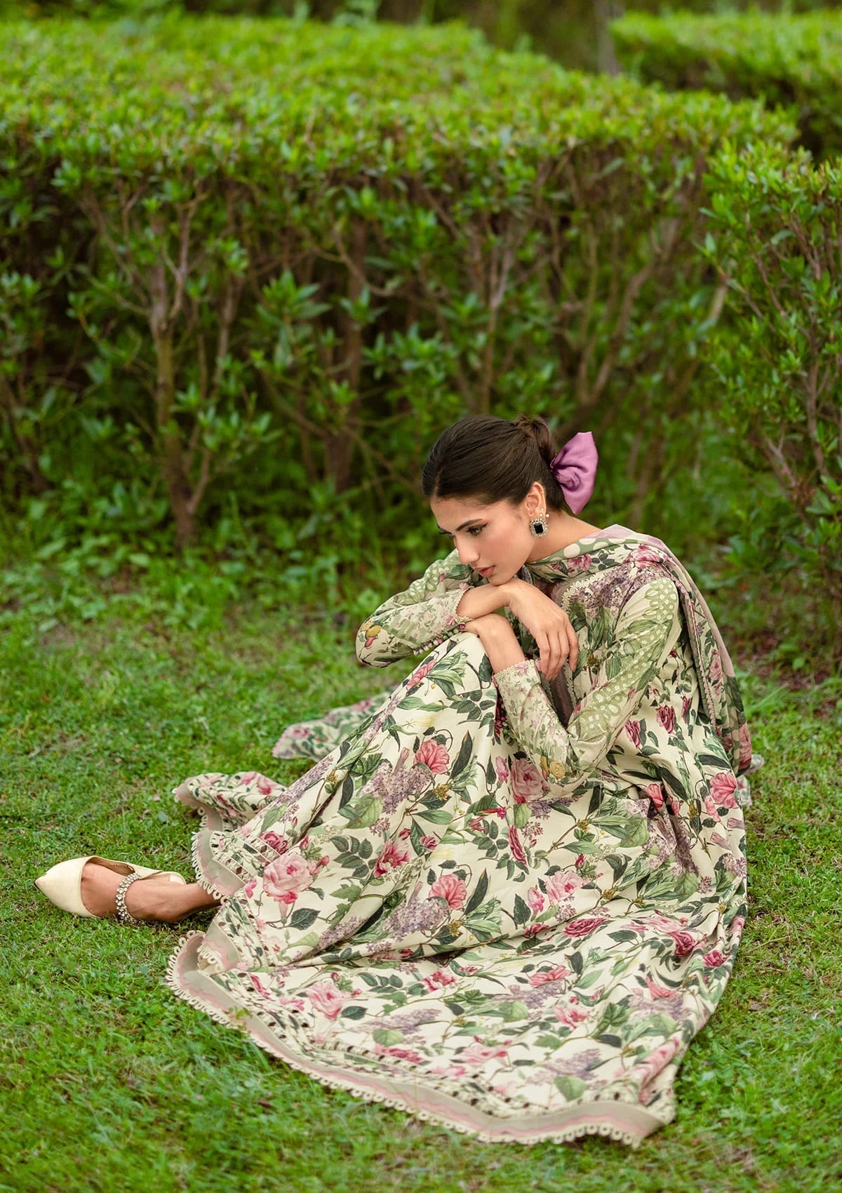 EPB-3B PETALINE | Elaf Premium  | Bridgerton Prints Lawn Collection 2026