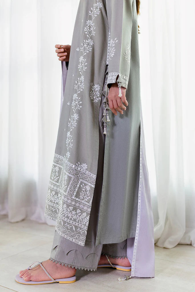 Cross Stitch Cotton Satin | Design Ethereal Veil | Unstitched Collection 2025