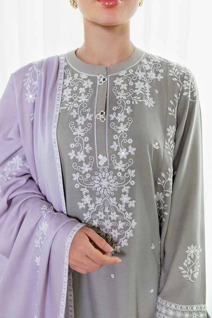 Cross Stitch Cotton Satin | Design Ethereal Veil | Unstitched Collection 2025