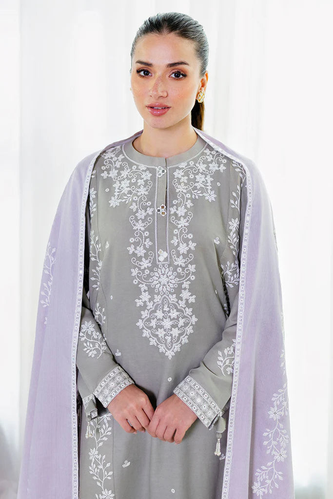 Cross Stitch Cotton Satin | Design Ethereal Veil | Unstitched Collection 2025