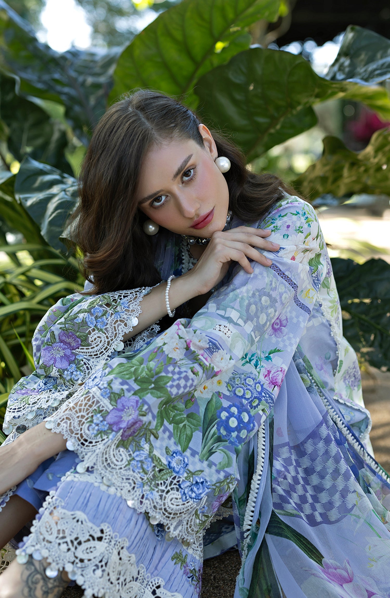ESA-6A MOONLIT PETALS | Elaf Premium | Signature Lawn Collection 2026