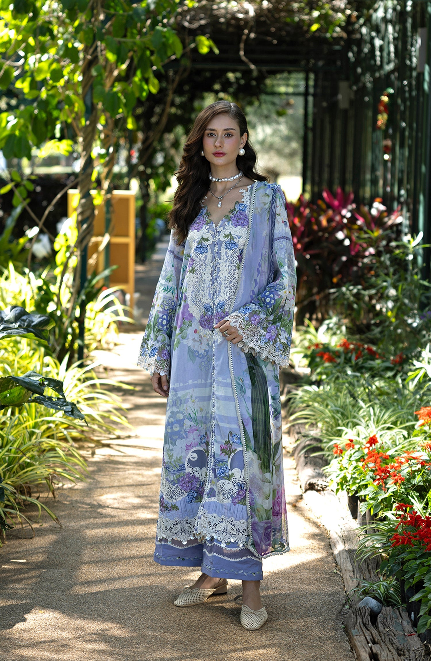 ESA-6A MOONLIT PETALS | Elaf Premium | Signature Lawn Collection 2026