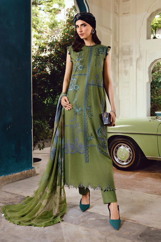 Maria B Mprints Rani Mahal Fall | Design # 1A Unstitched | Collection 2025