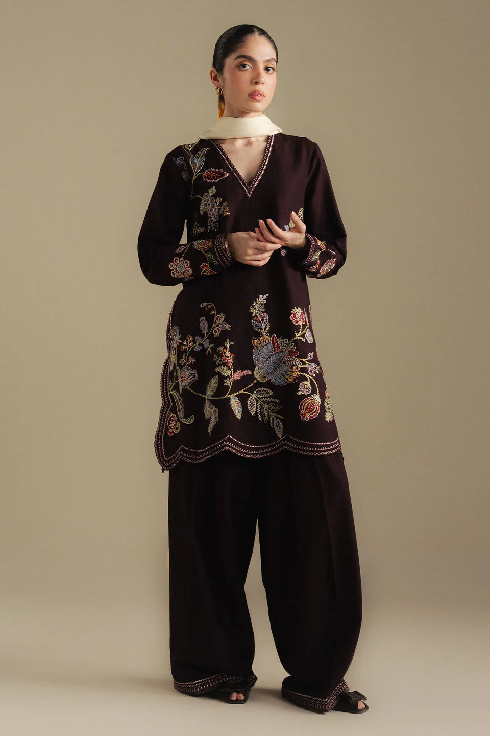 Berry 3A | Coco By Zara Shahjahan Winter Edit| Unstitched Collection 2025