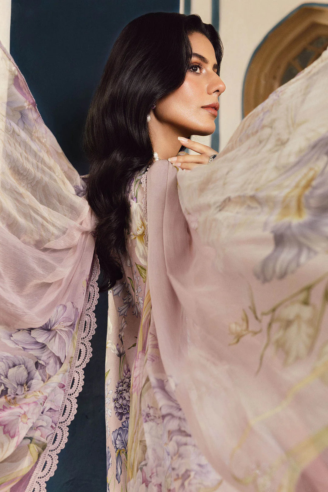 Maria B Mprints Rani Mahal Fall | Design # 8A Unstitched | Collection 2025