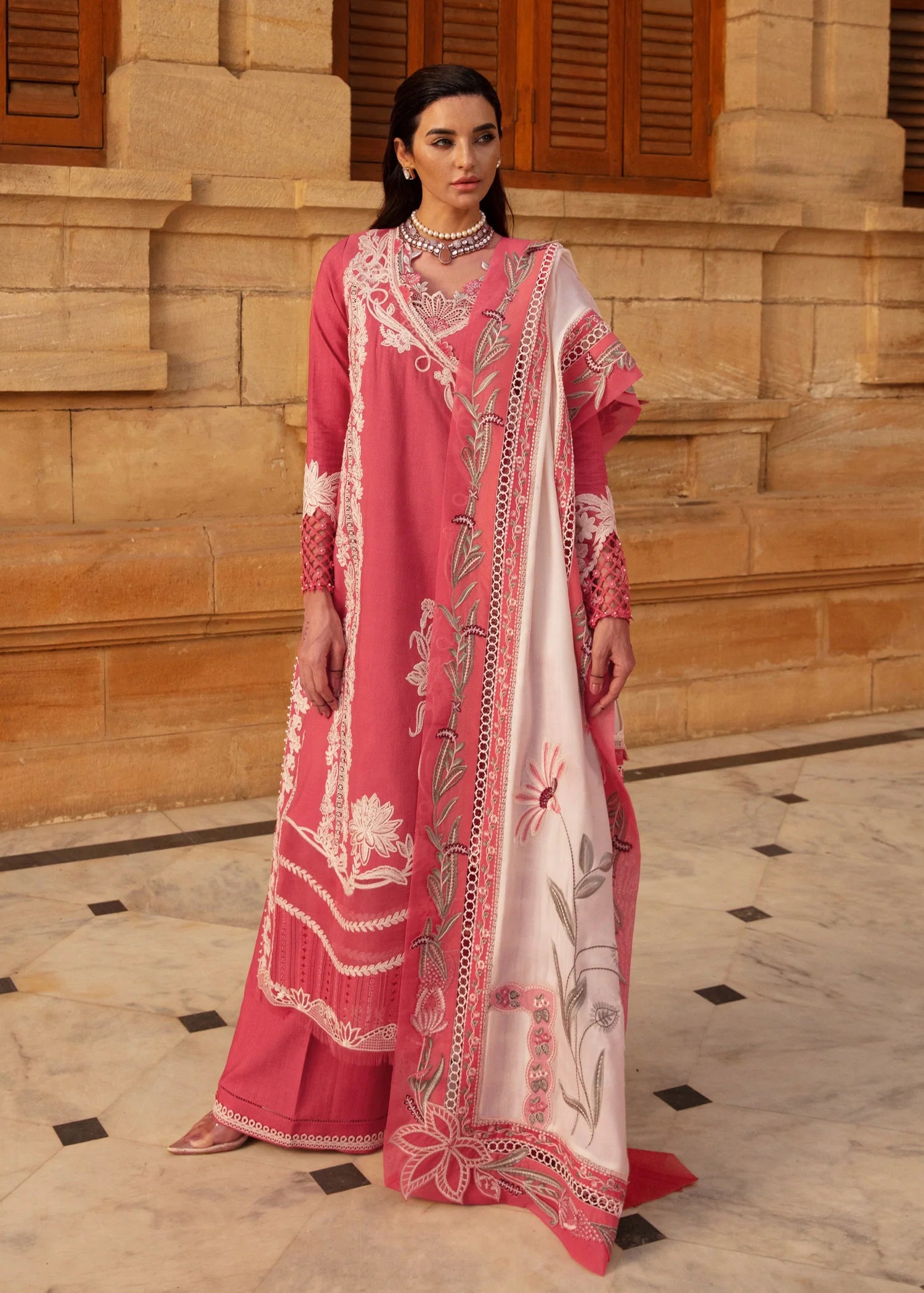 Phulon ki Dastaan | Crimson | Aleen Winter Unstitched 2024