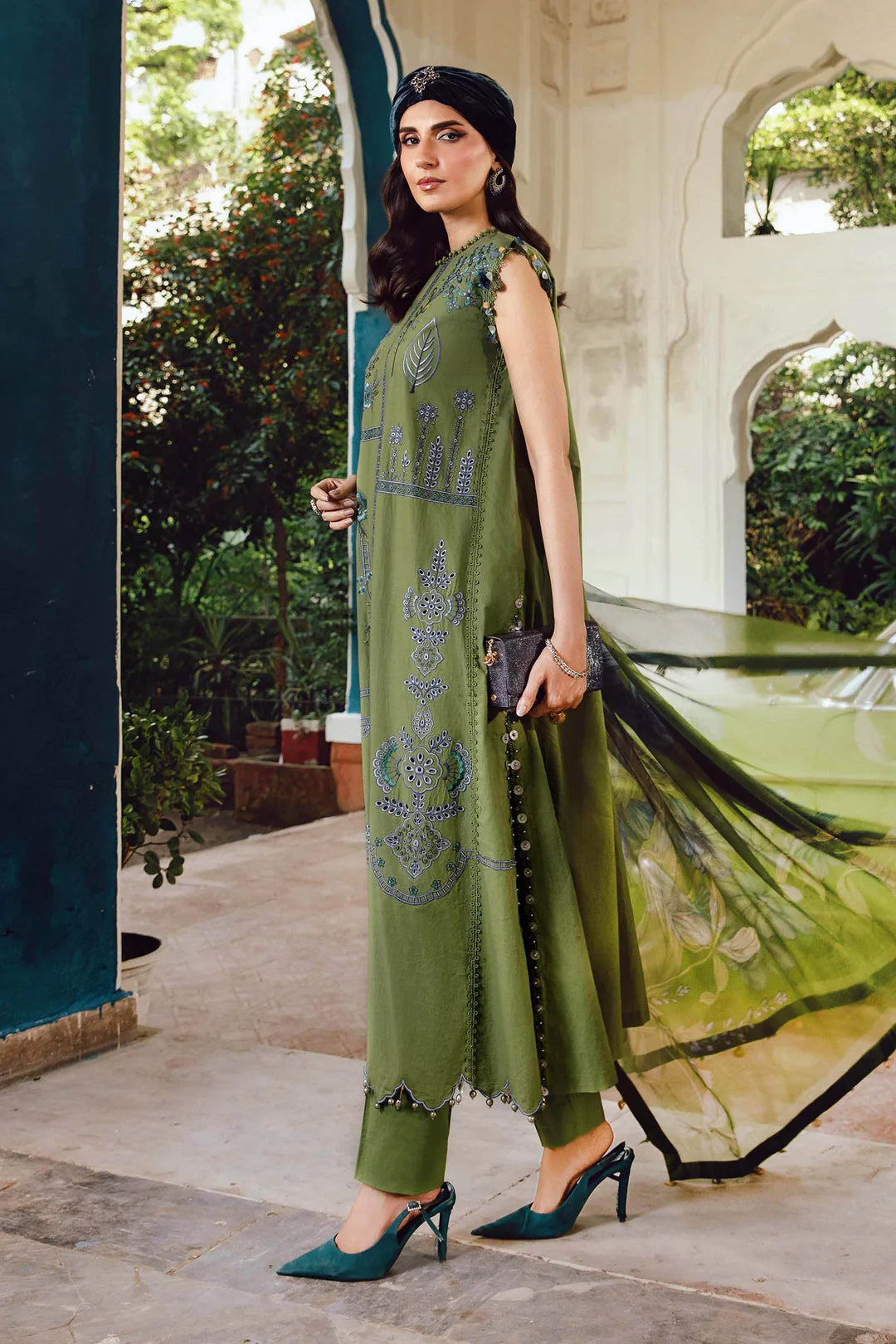 Maria B Mprints Rani Mahal Fall | Design # 1A Unstitched | Collection 2025