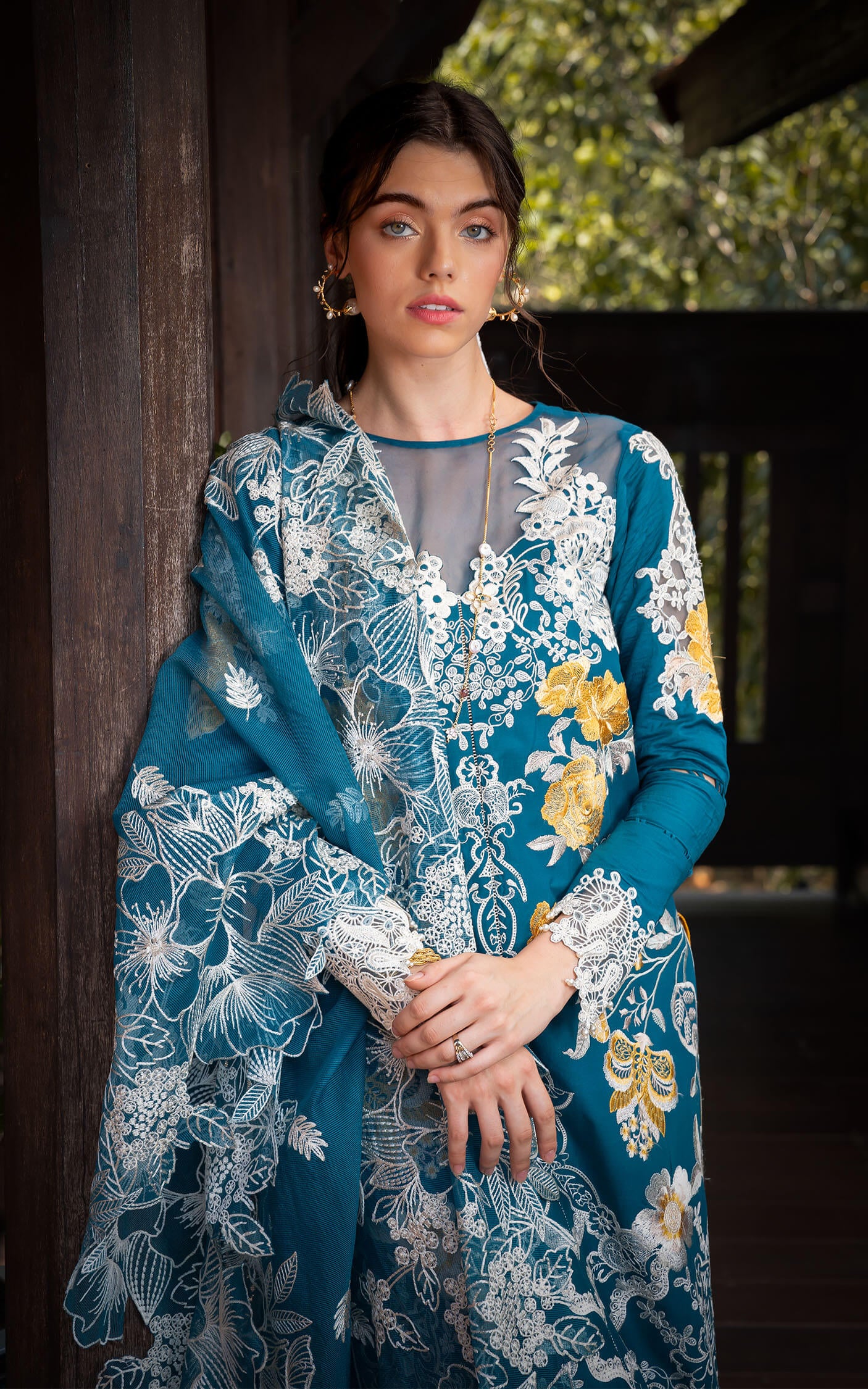 FLORA (RRL-11) | Asifa & Nabeel | Rosemary and Ruffles Luxury Lawn 2024