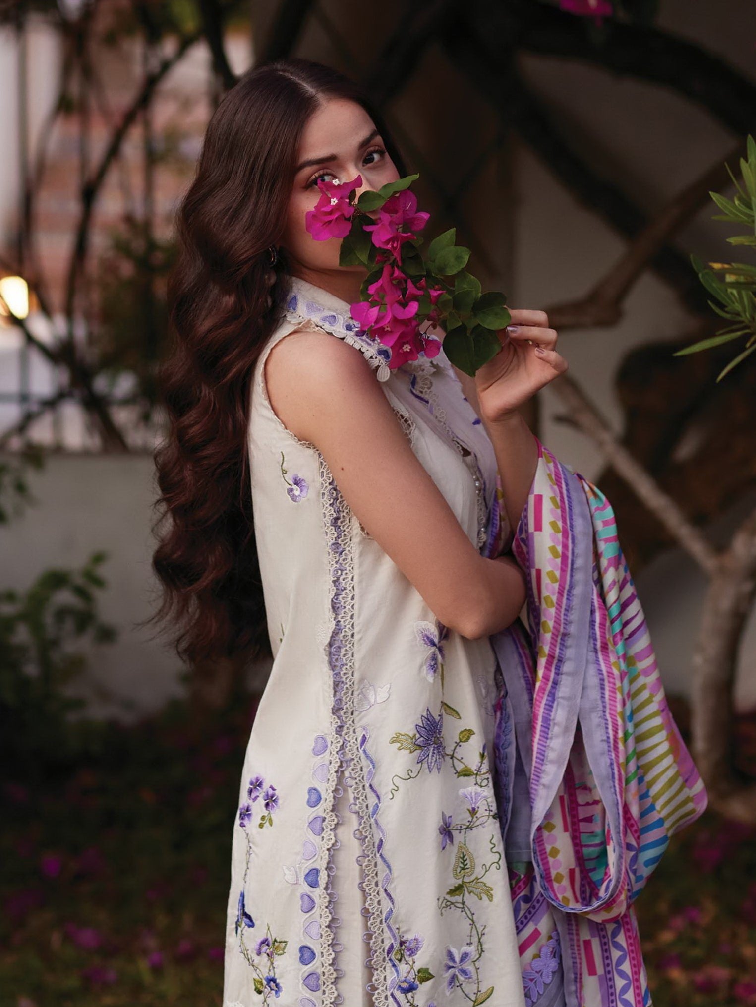 Evita Ivory |  Farah Talib Aziz  | Luxury Lawn Collection Unstitched 2026