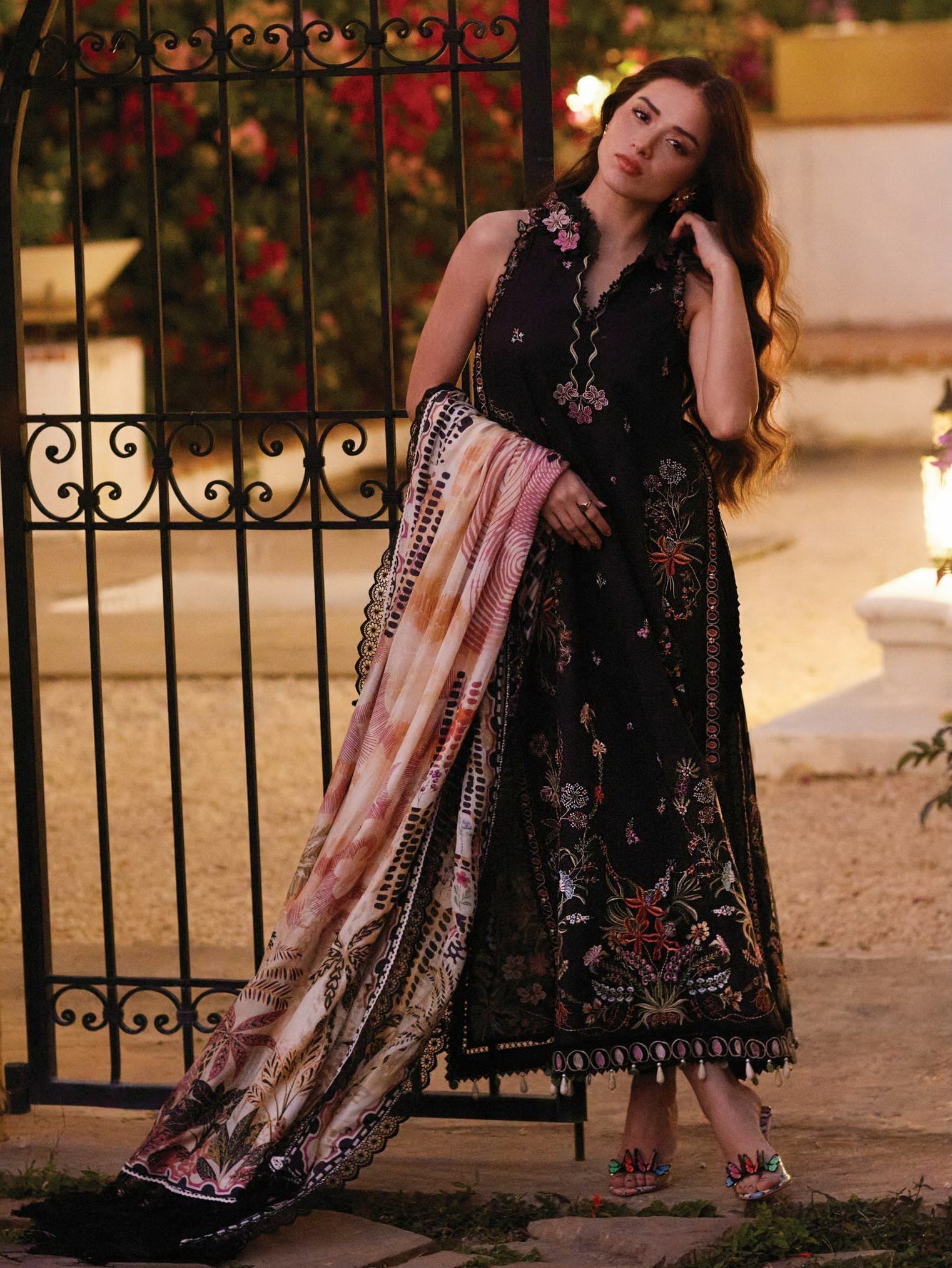 Blanca Black |  Farah Talib Aziz  | Luxury Lawn Collection Unstitched 2026