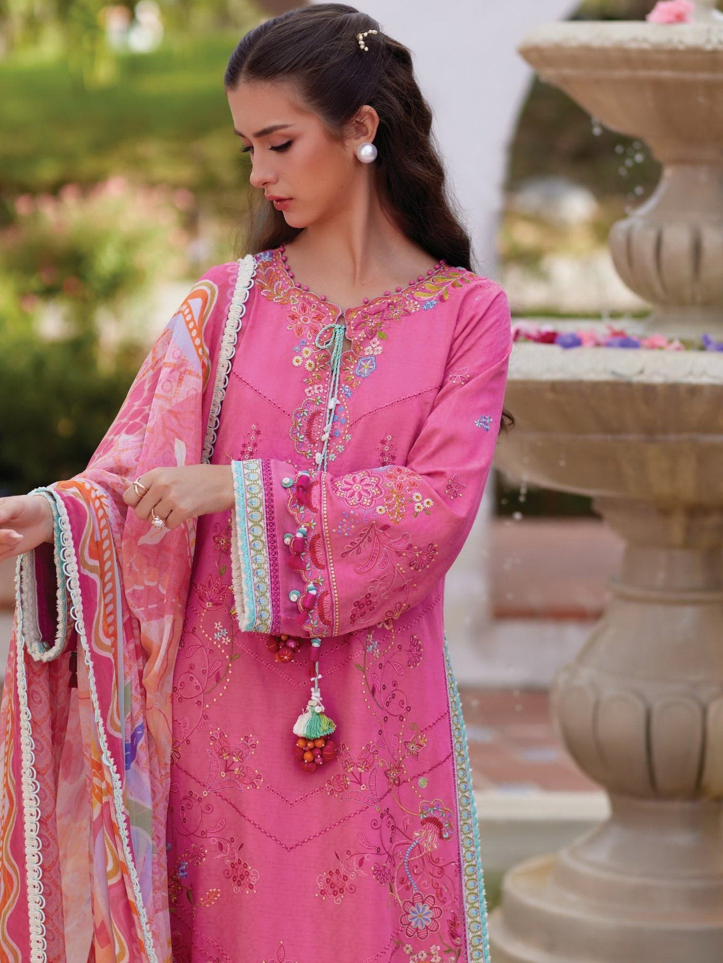 Palmira Pink |  Farah Talib Aziz  | Luxury Lawn Collection Unstitched 2026