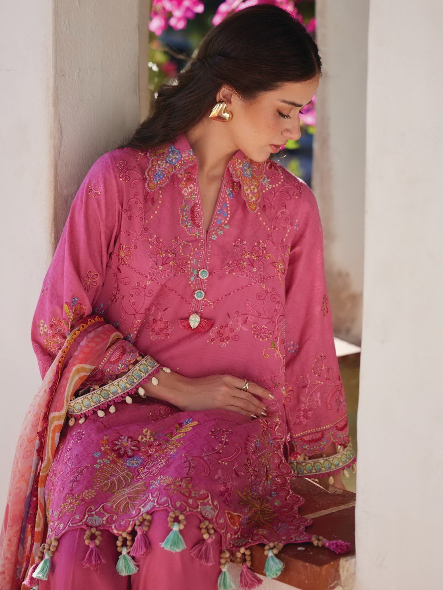 Palmira Pink |  Farah Talib Aziz  | Luxury Lawn Collection Unstitched 2026