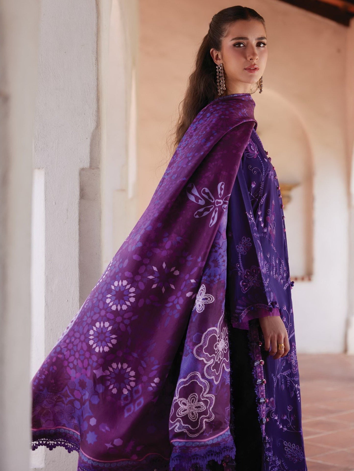 Vicenta Violet |  Farah Talib Aziz  | Luxury Lawn Collection Unstitched 2026