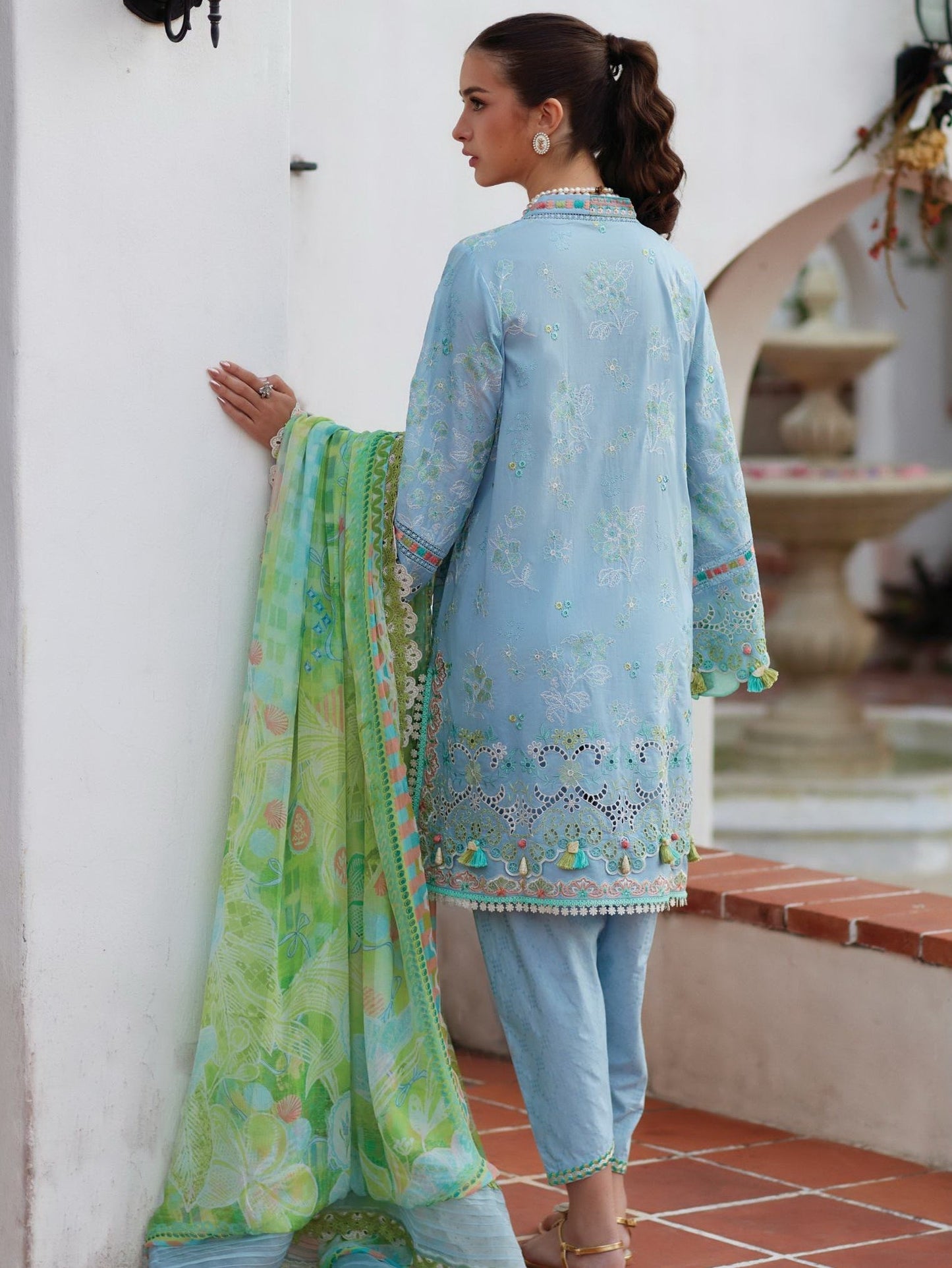 Sienna Sky Blue |  Farah Talib Aziz  | Luxury Lawn Collection Unstitched 2026