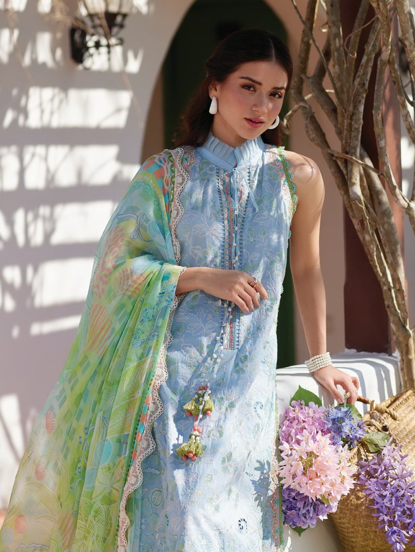 Sienna Sky Blue |  Farah Talib Aziz  | Luxury Lawn Collection Unstitched 2026